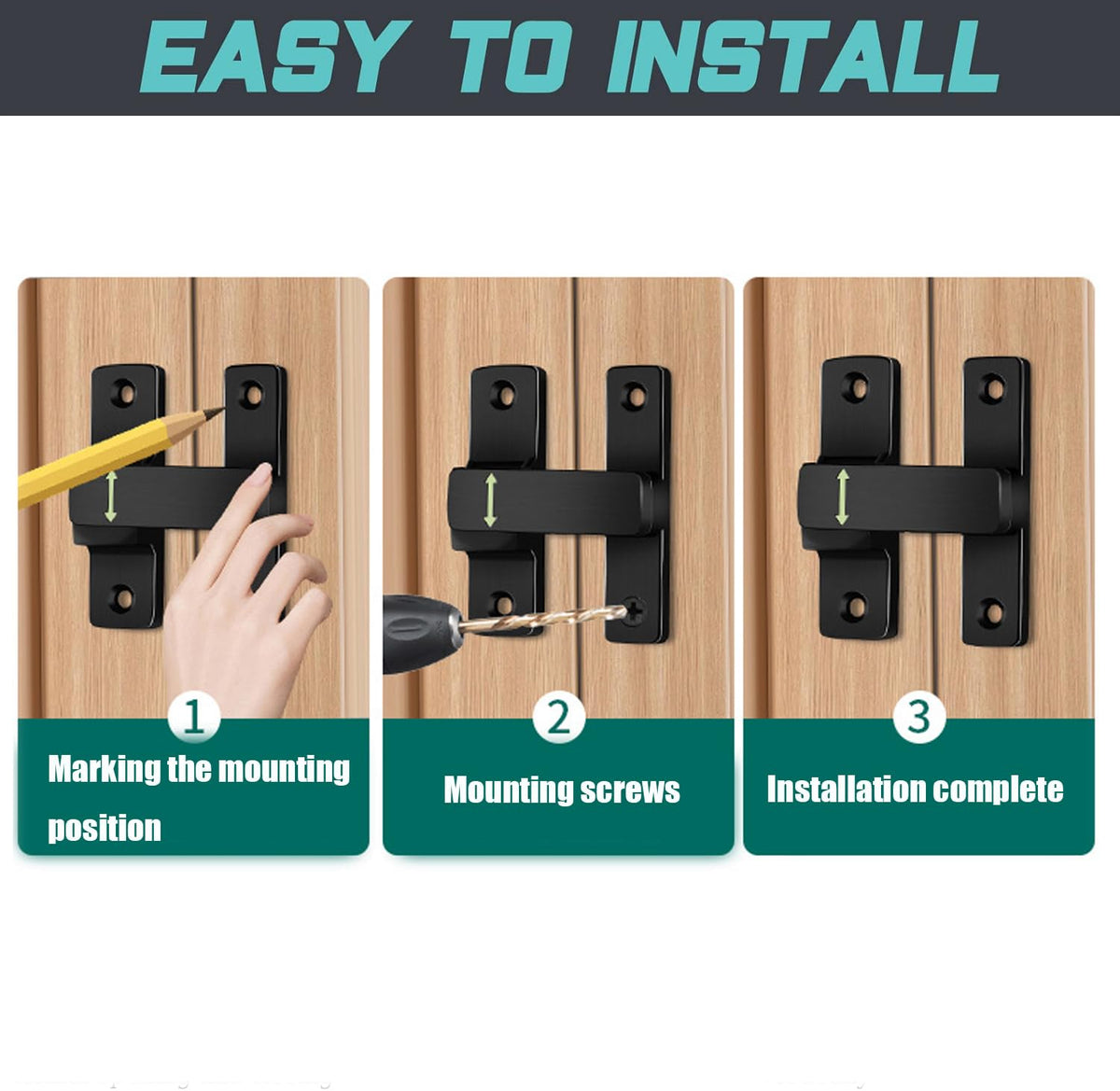 90 180 Degree Barn Door Lock