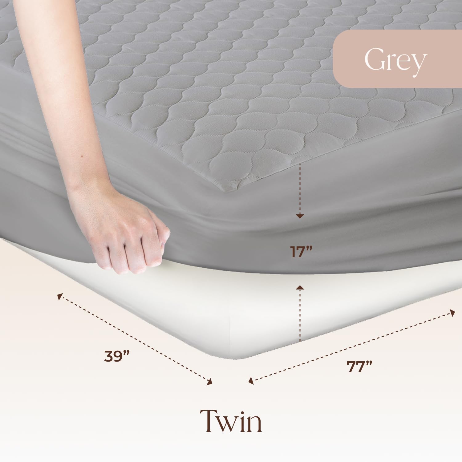 100% Cotton Organic Mattress Pad