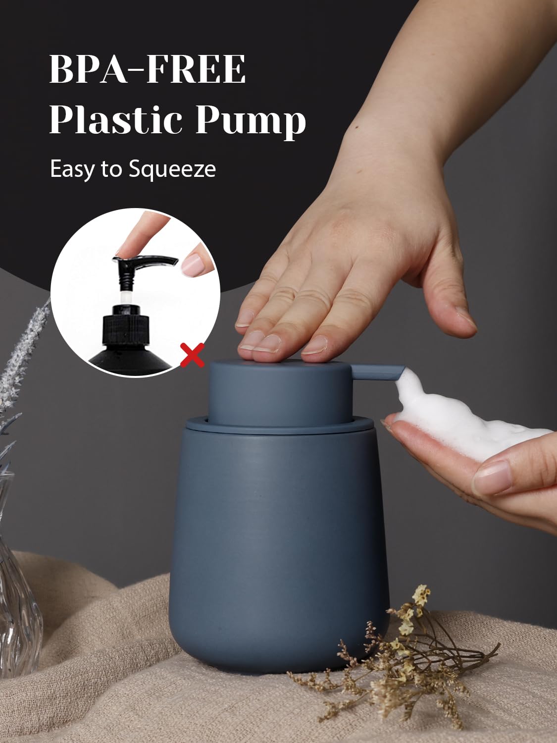 Ceramic Foaming Soap Dispenser (12 Ounce)