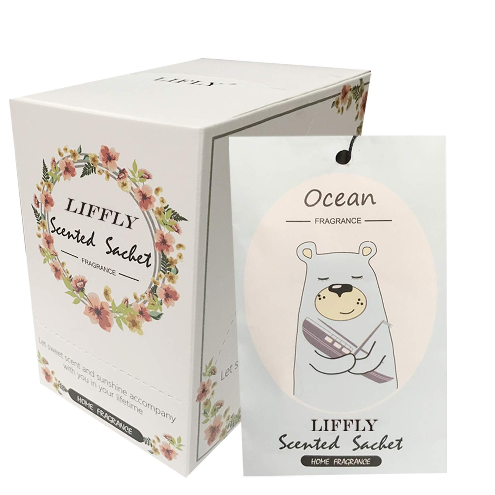 14 Packs Ocean Scented Sachets Bag for Drawer and Closet Home Fragrance Gift (14 Count)