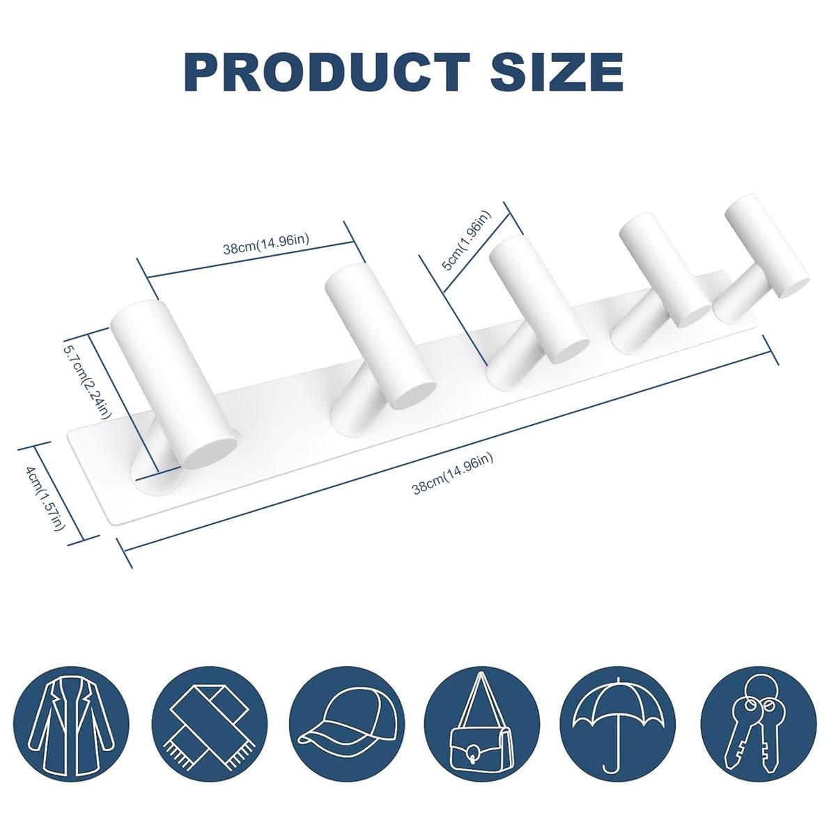 Hat and Coat Wall Mount Rack