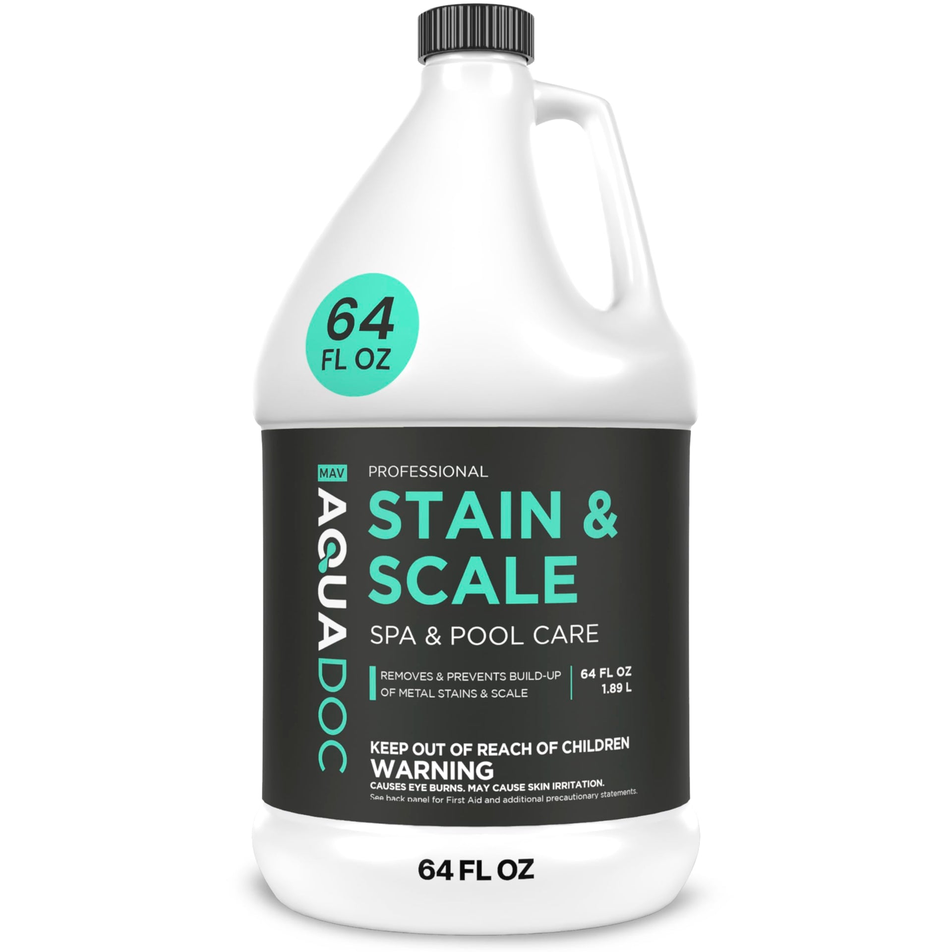 AquaDoc Pool & Spa Stain and Scale Remover for Hot Tubs (64 Fl Oz)