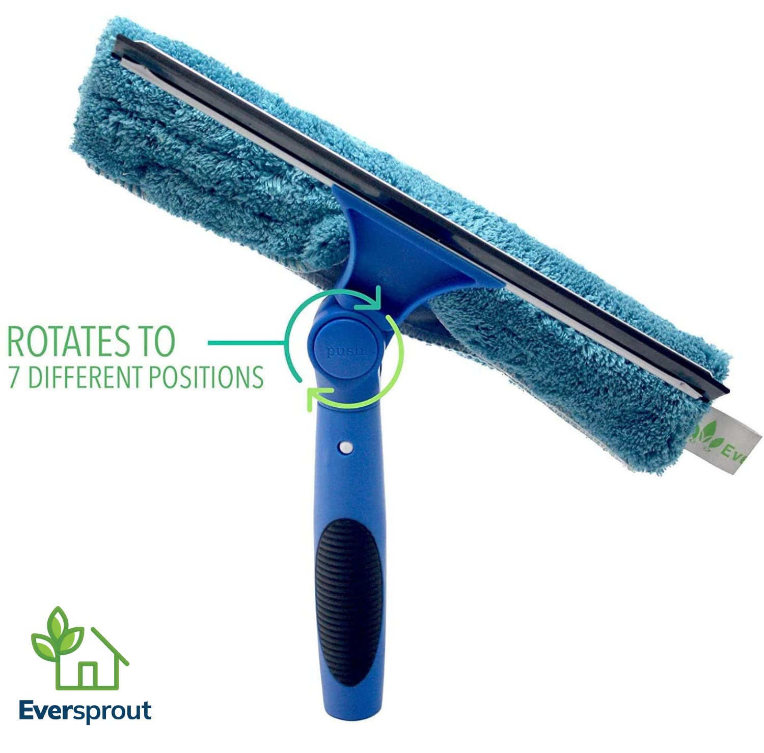 Swivel Squeegee & Microfiber Window Scrubber