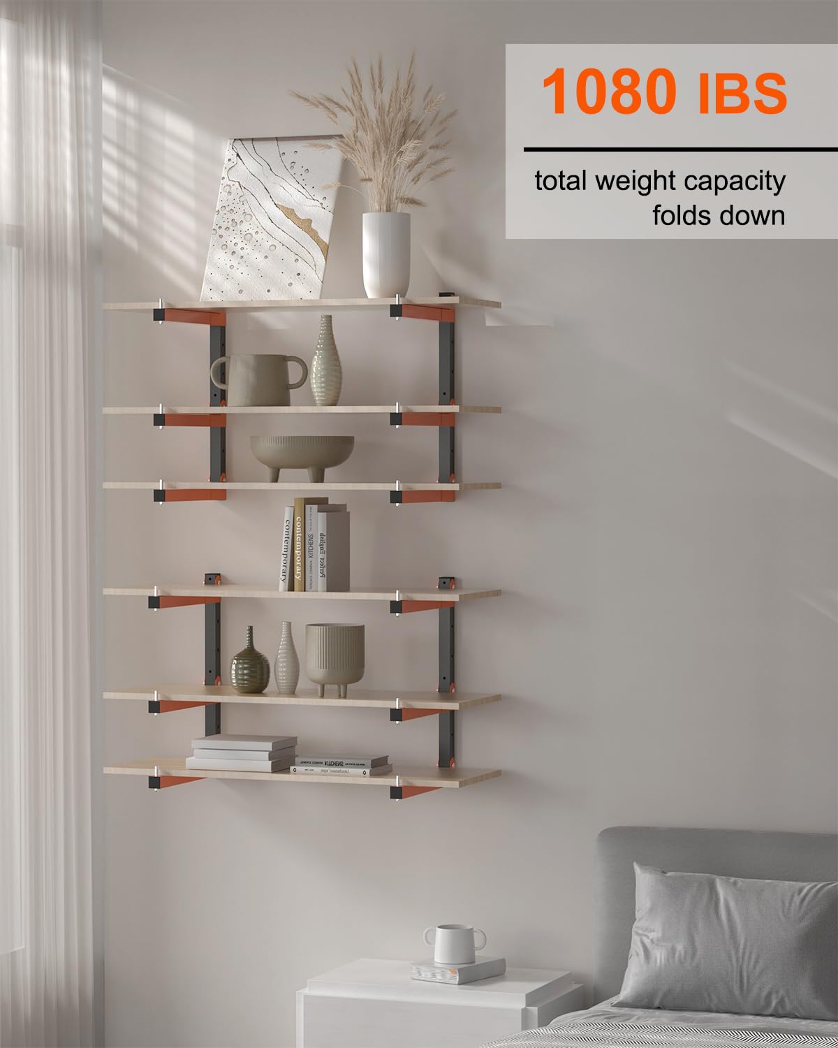 Lumber Storage Rack Wall (6 Count)