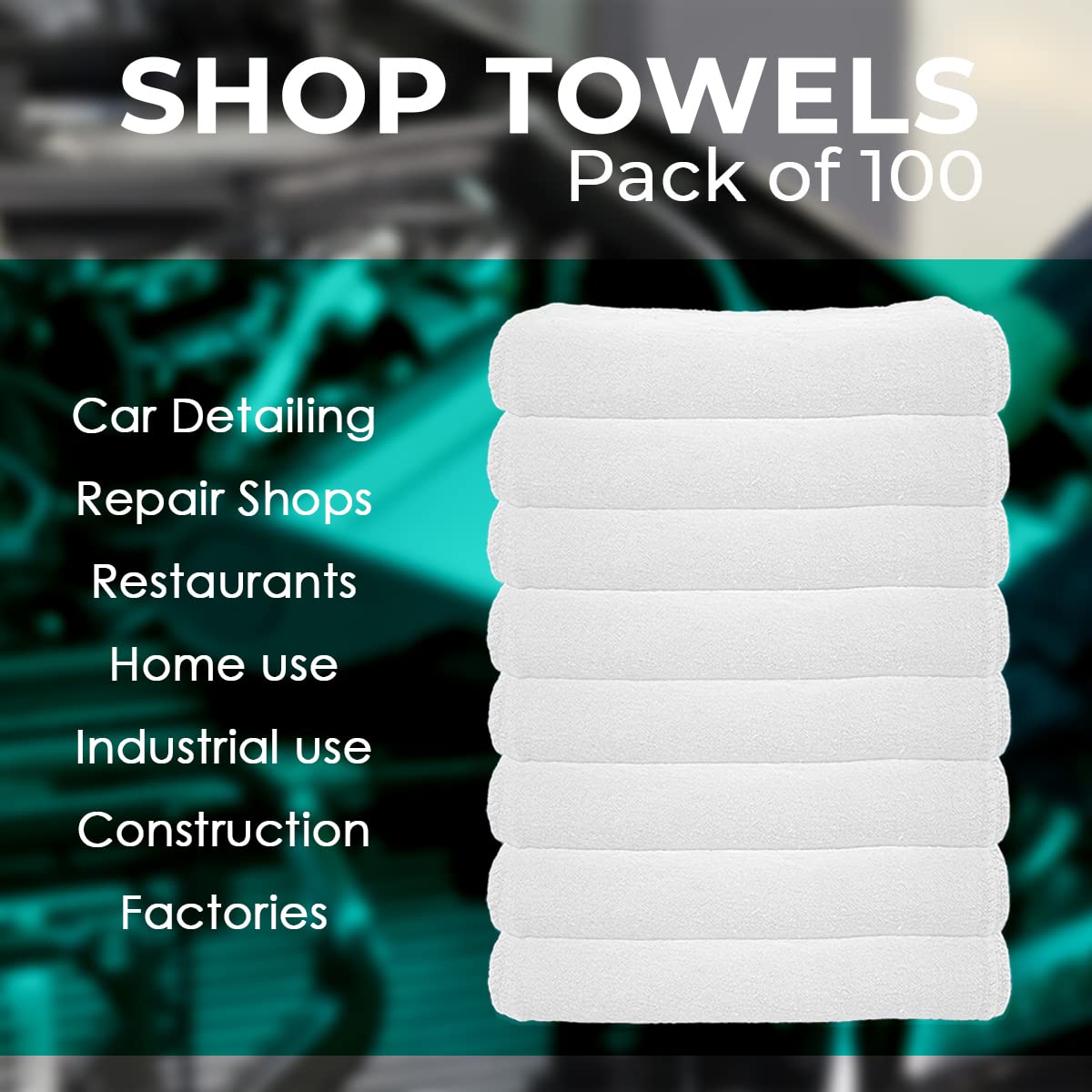 Cotton Shop Rags (100 Count)