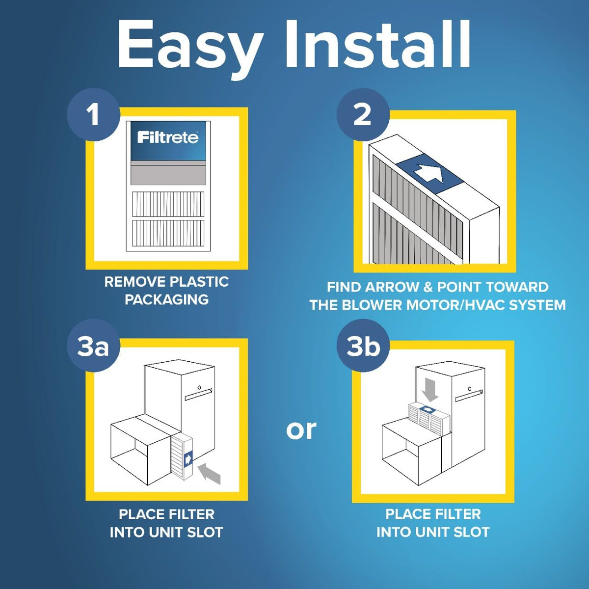 16x25x2 AC Furnace Air Filter (4 Count)