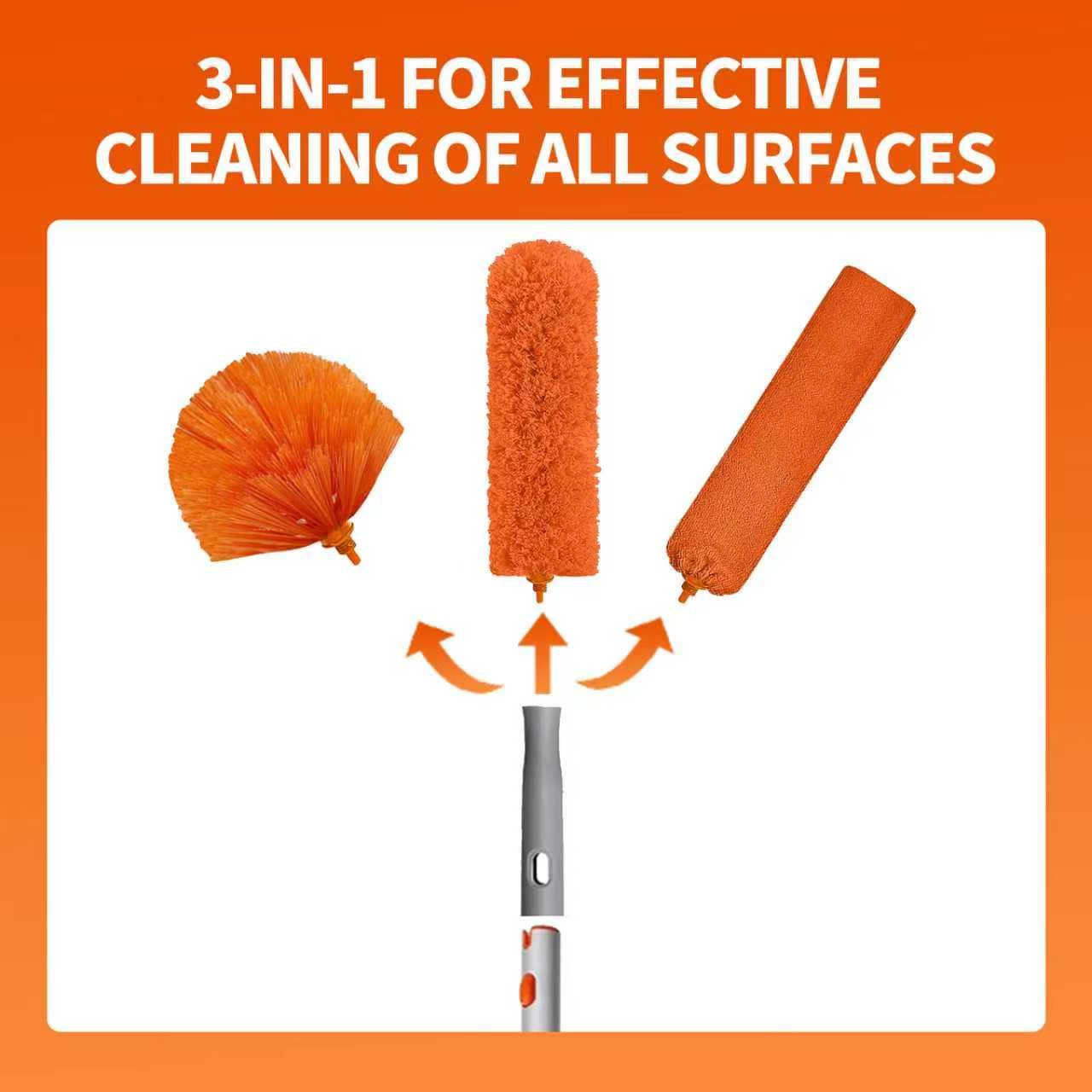 Ceiling Fan Cleaner Duster with 72‘’ Extendable Long Handle Cleaning Duster Kit