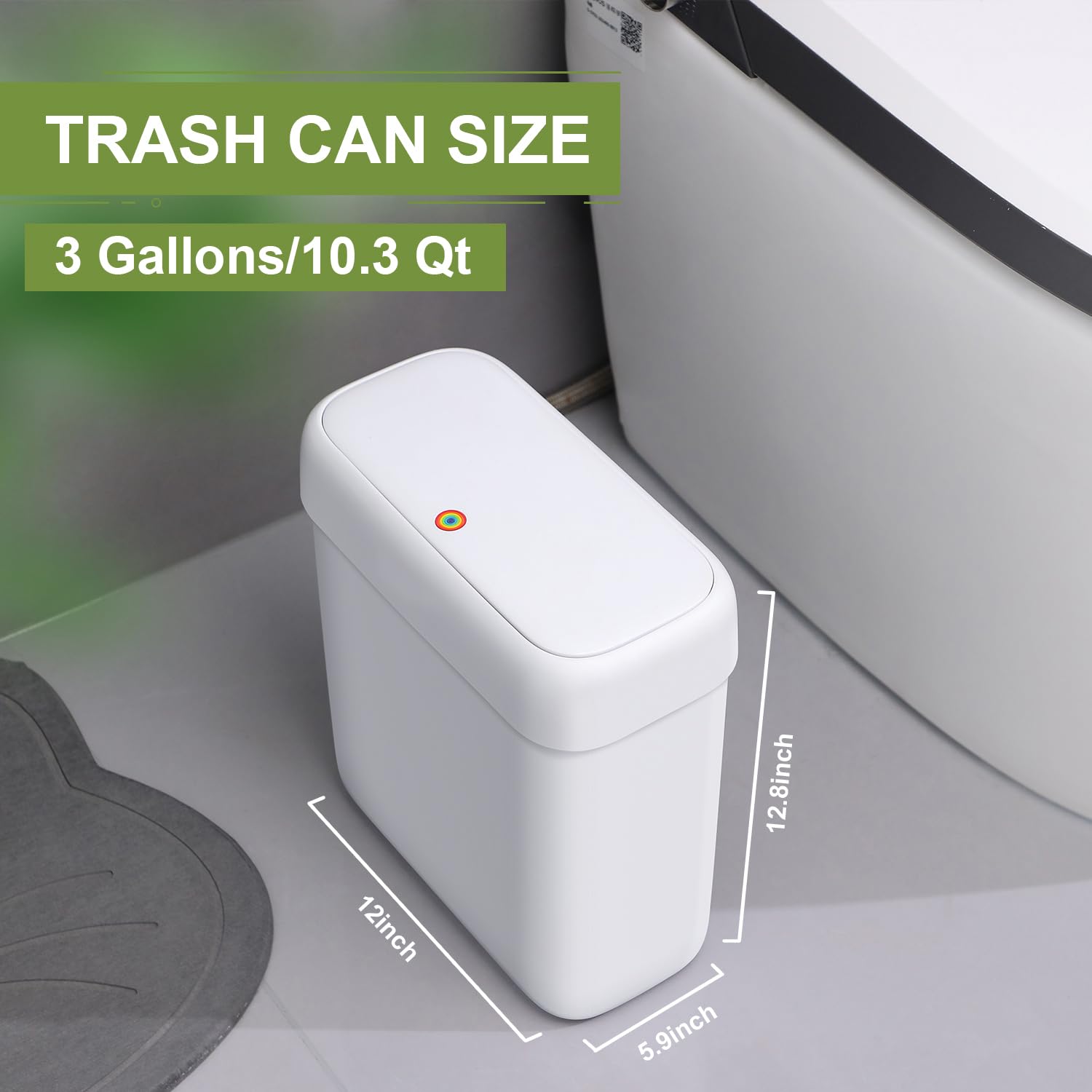 Trash Can with Lid