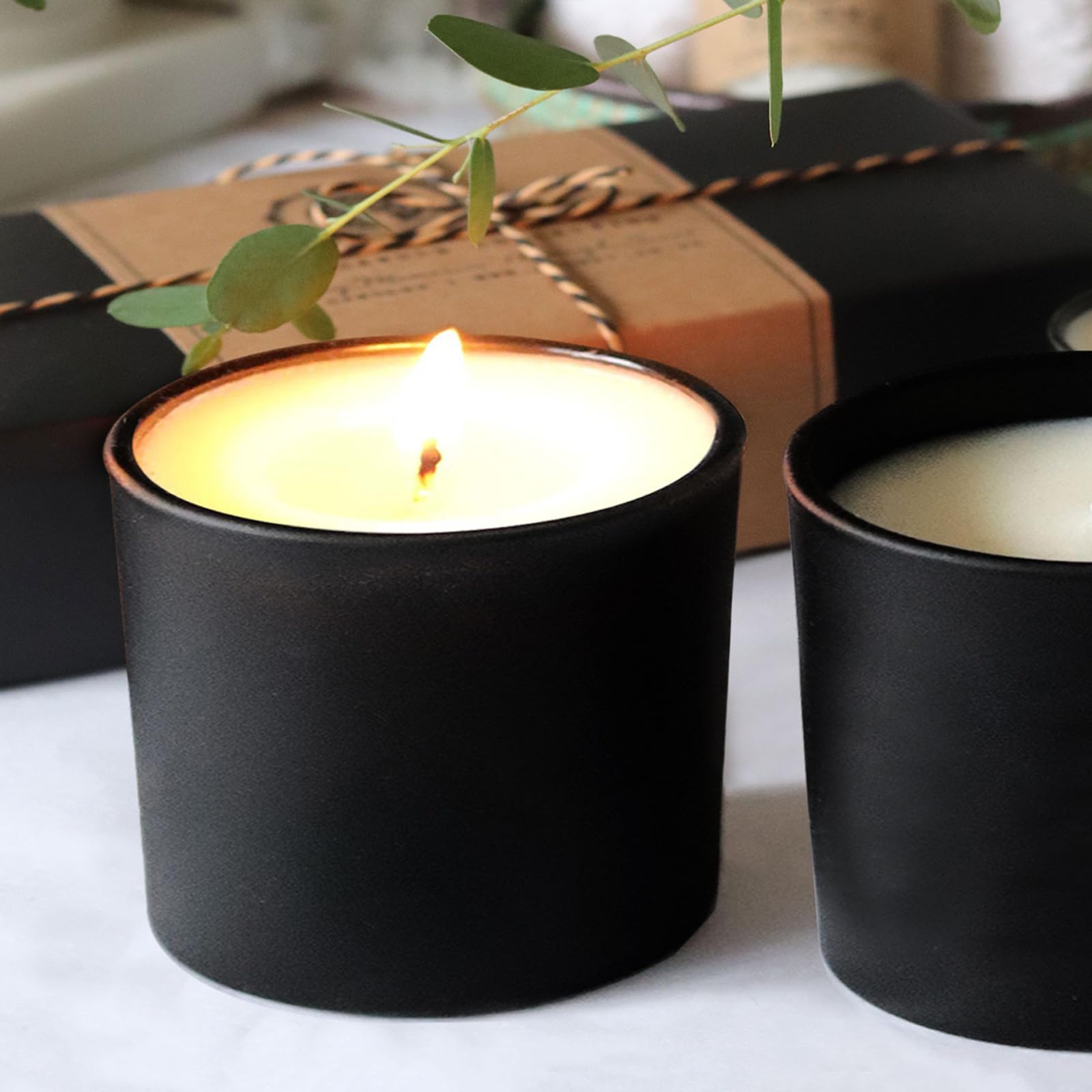 12 OZ Thick Candle Jars for Making Candles 12 Pcs (12 Count)