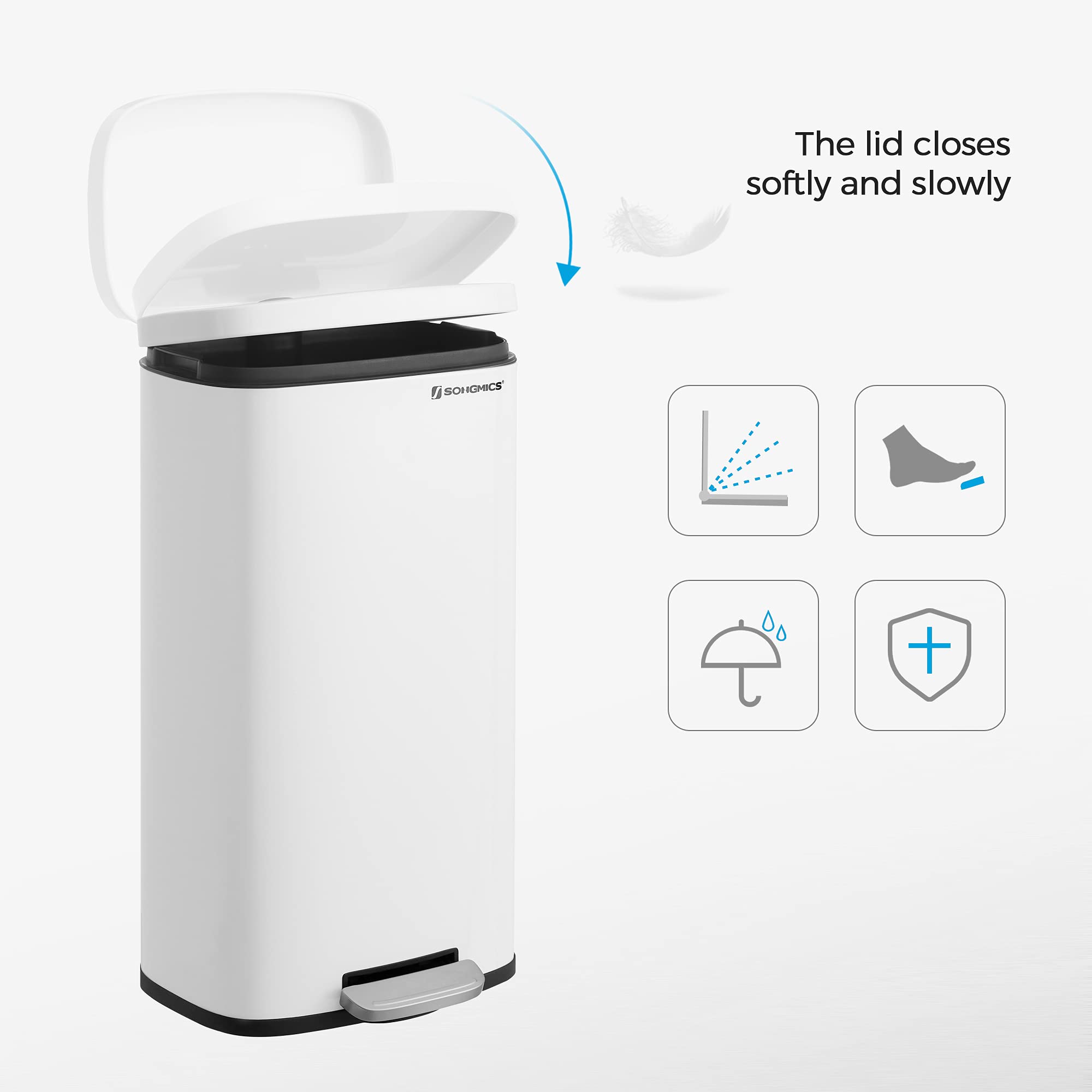 Trash Can with Lid