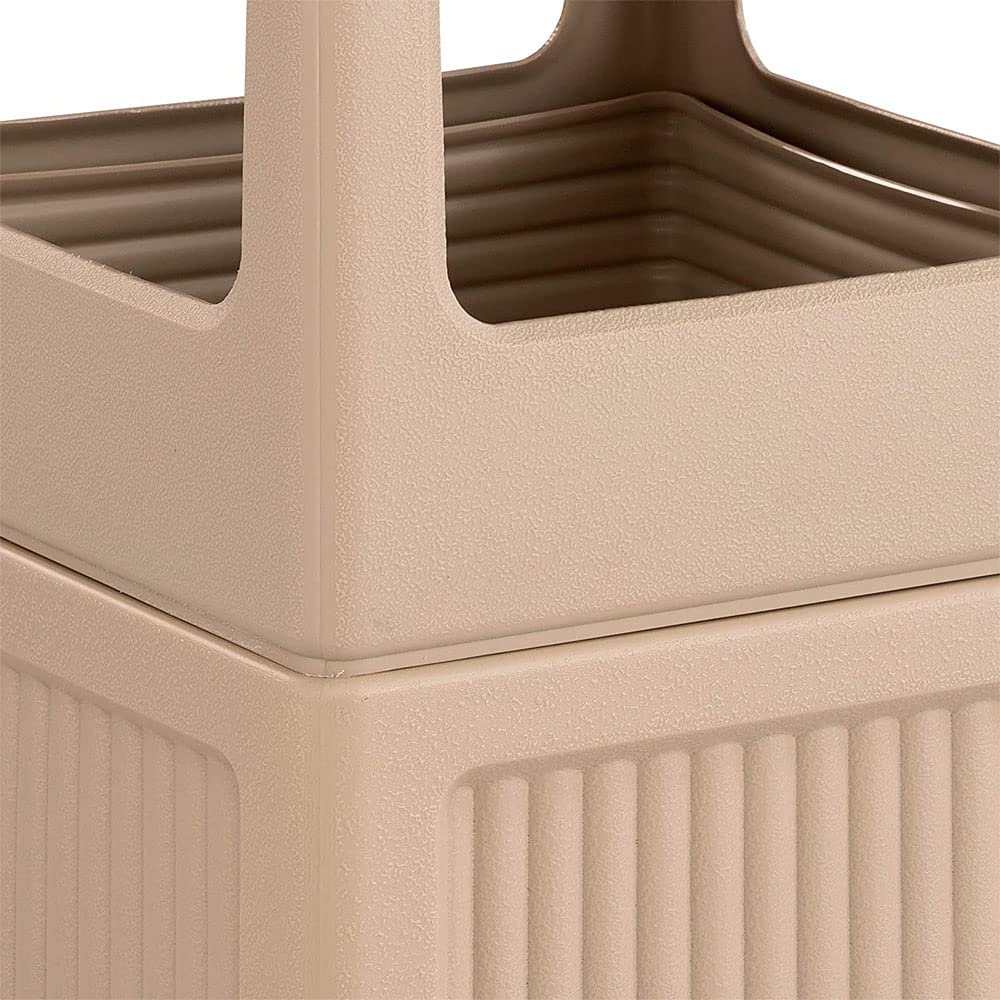 Canmeleon Recessed Panel Indoor Outdoor Trash Can