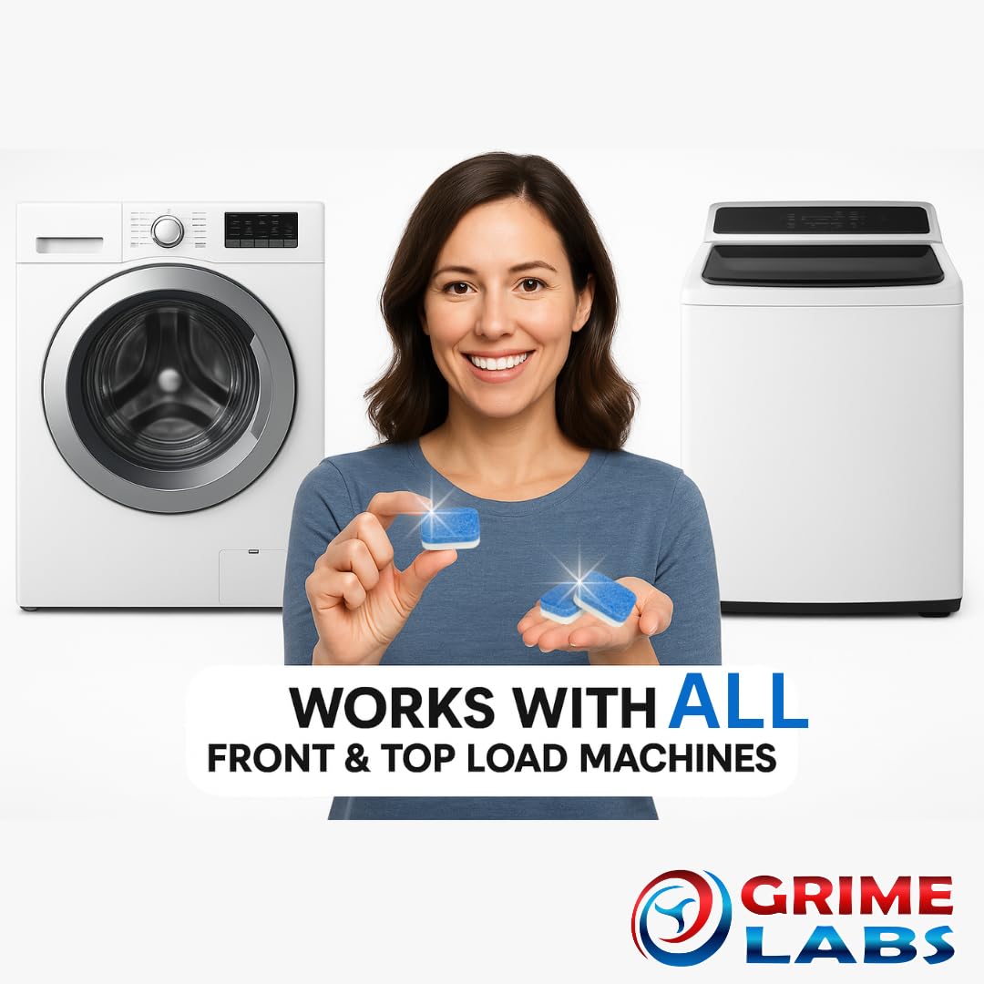 Washing Machine & Dishwasher Cleaner Tablets Bundle (48 Count)