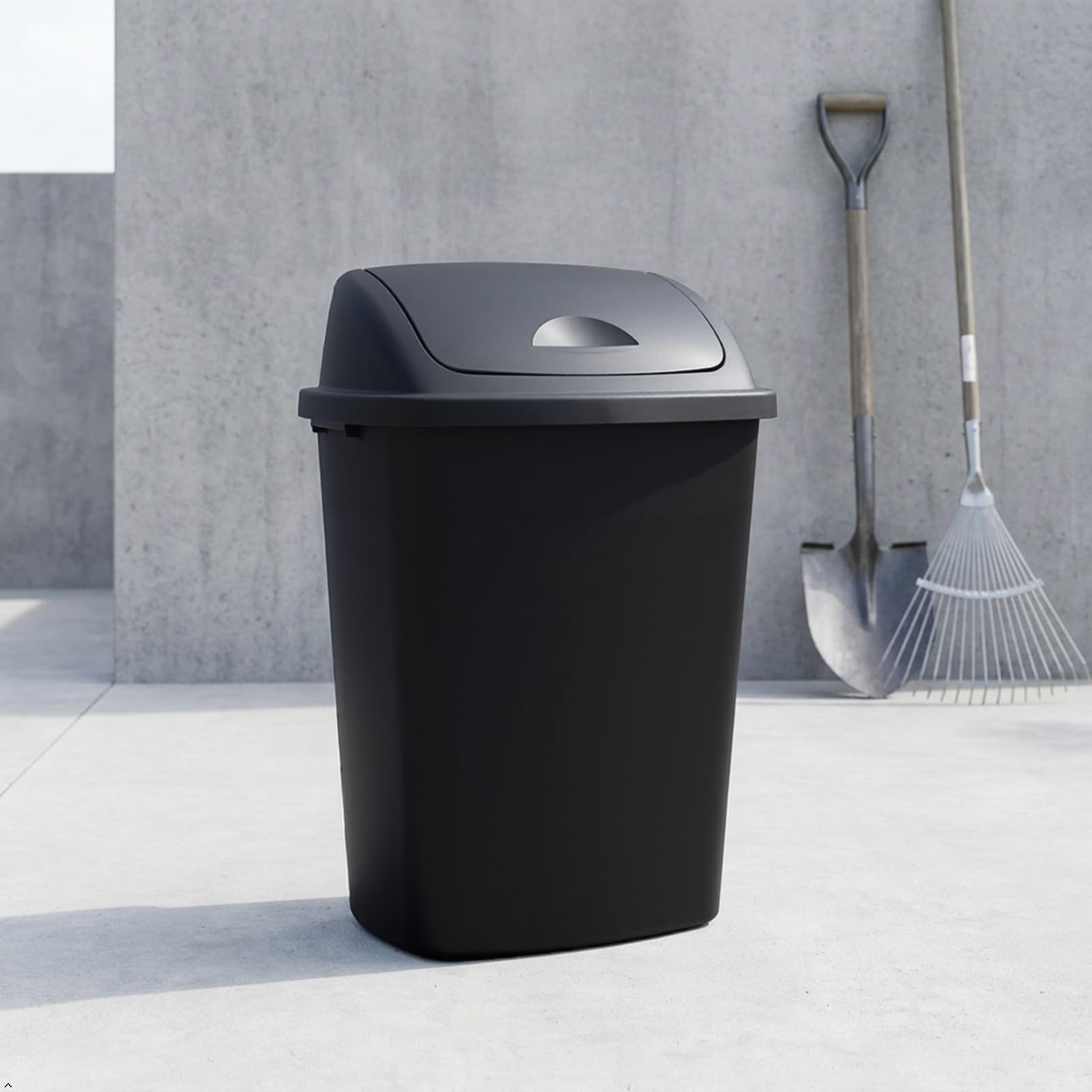 18 Gallon Large Swing Top Trash Can (4 Count)