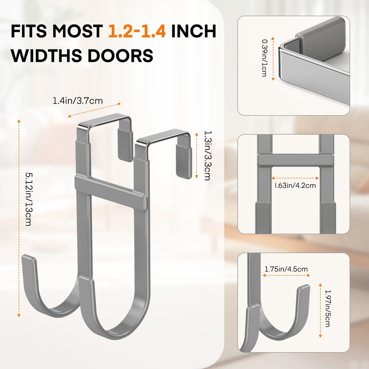 Over the Door Hooks (2 Count)