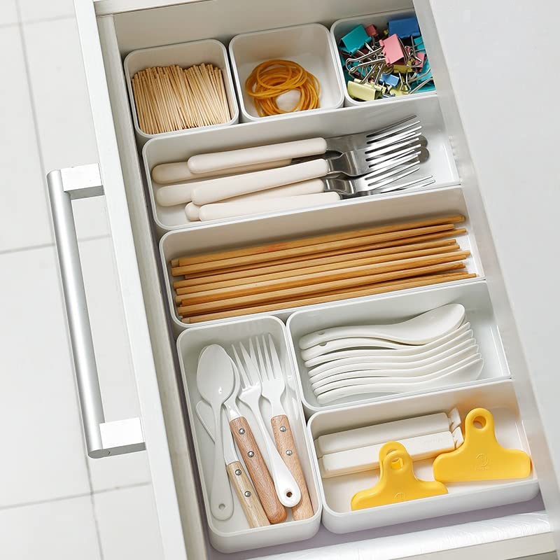 Plastic Drawer Organizers Set