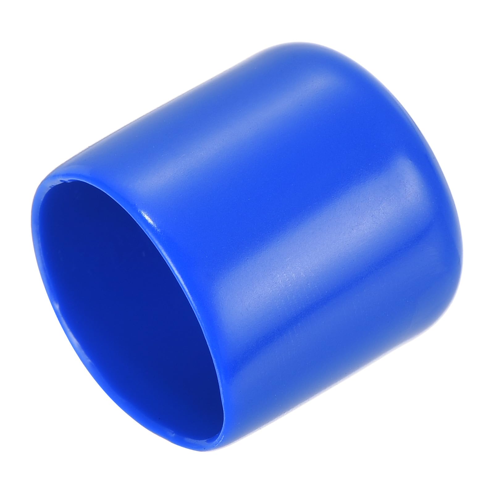 20pcs Rubber End Caps 24mm ID Vinyl Round Tube Bolt Cap Cover Screw Thread Protectors Blue