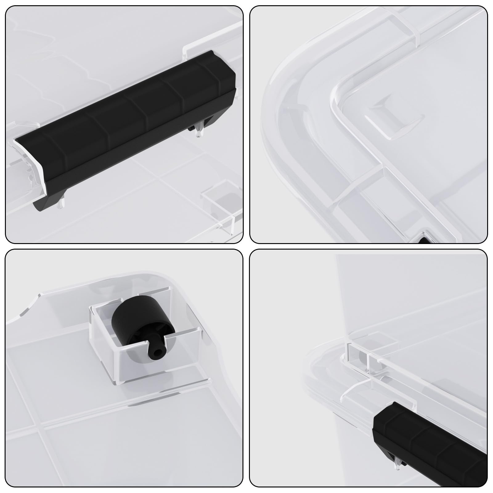 3 Pack Under Bed Storage Bins with Wheels (3 Count)