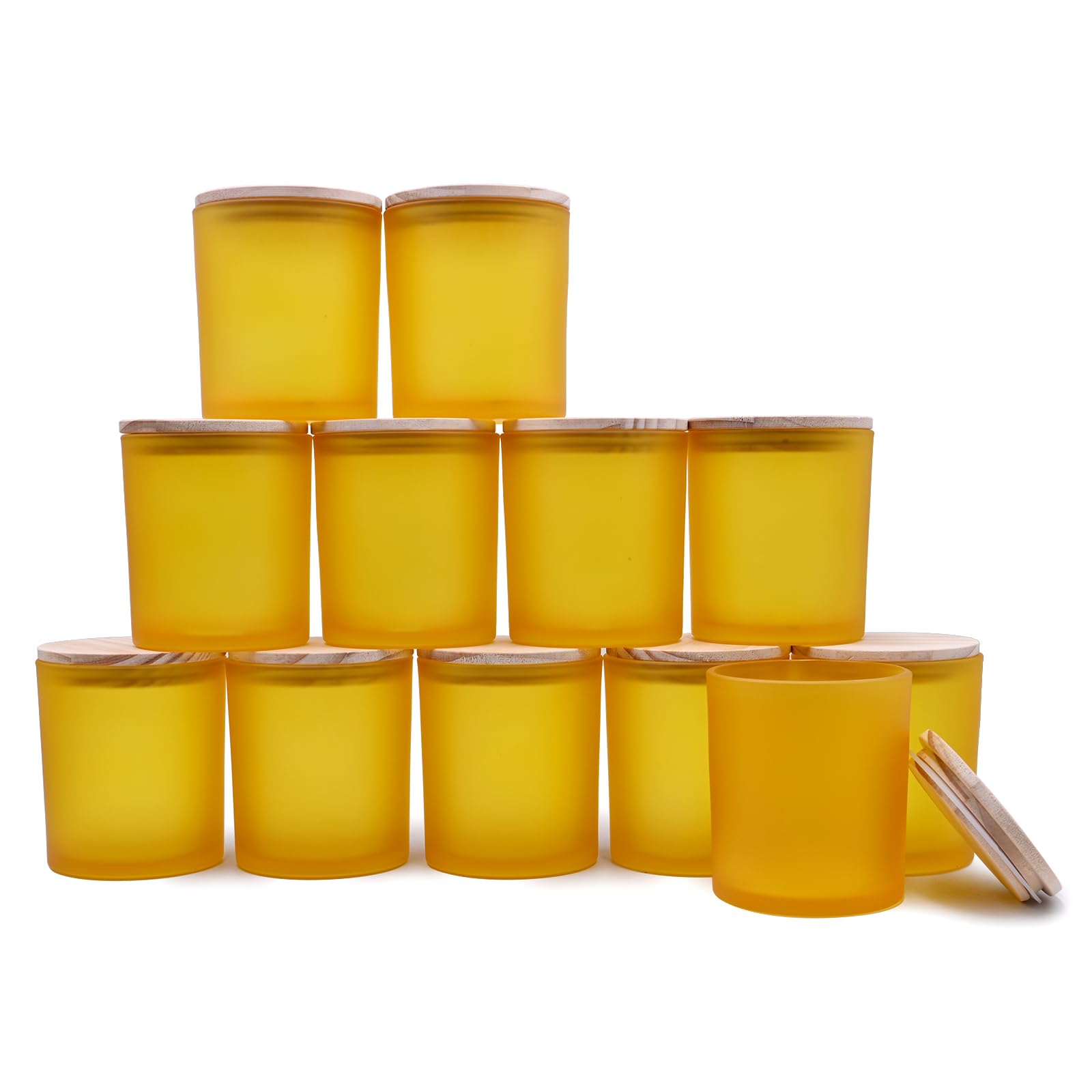 14 OZ Thick Candle Jars for Making Candles 12 Pcs (12 Count)