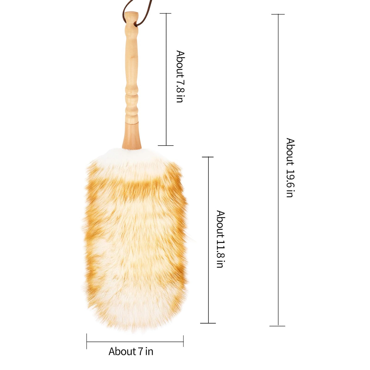 Lambswool Duster with Solid Wooden Handle