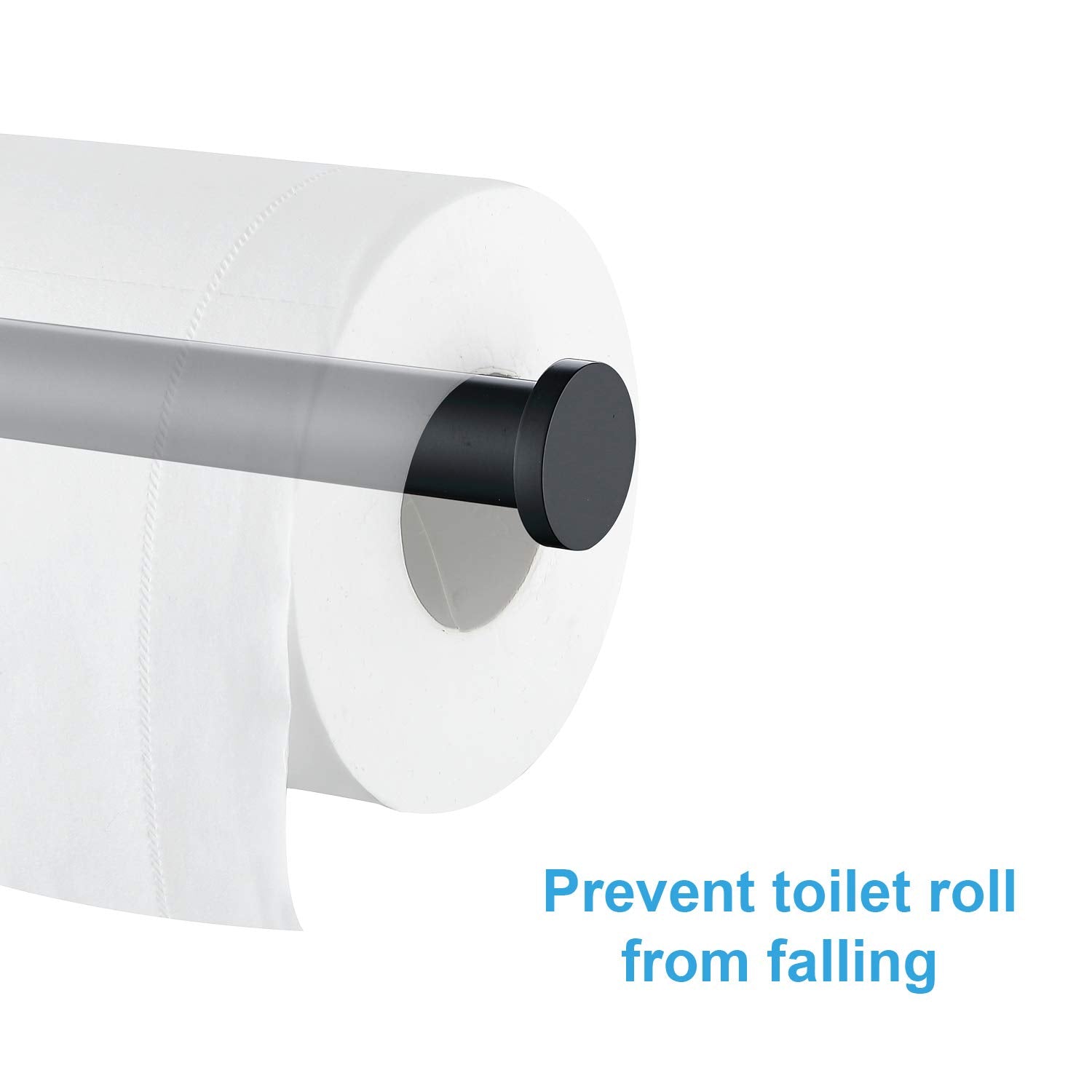 Matte Black Toilet Paper Holder SUS304 Stainless Steel