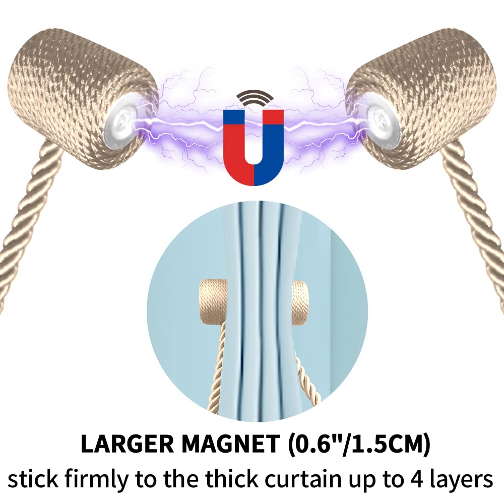 18 Inch Strong Magnetic Curtain Tiebacks (2 Count)