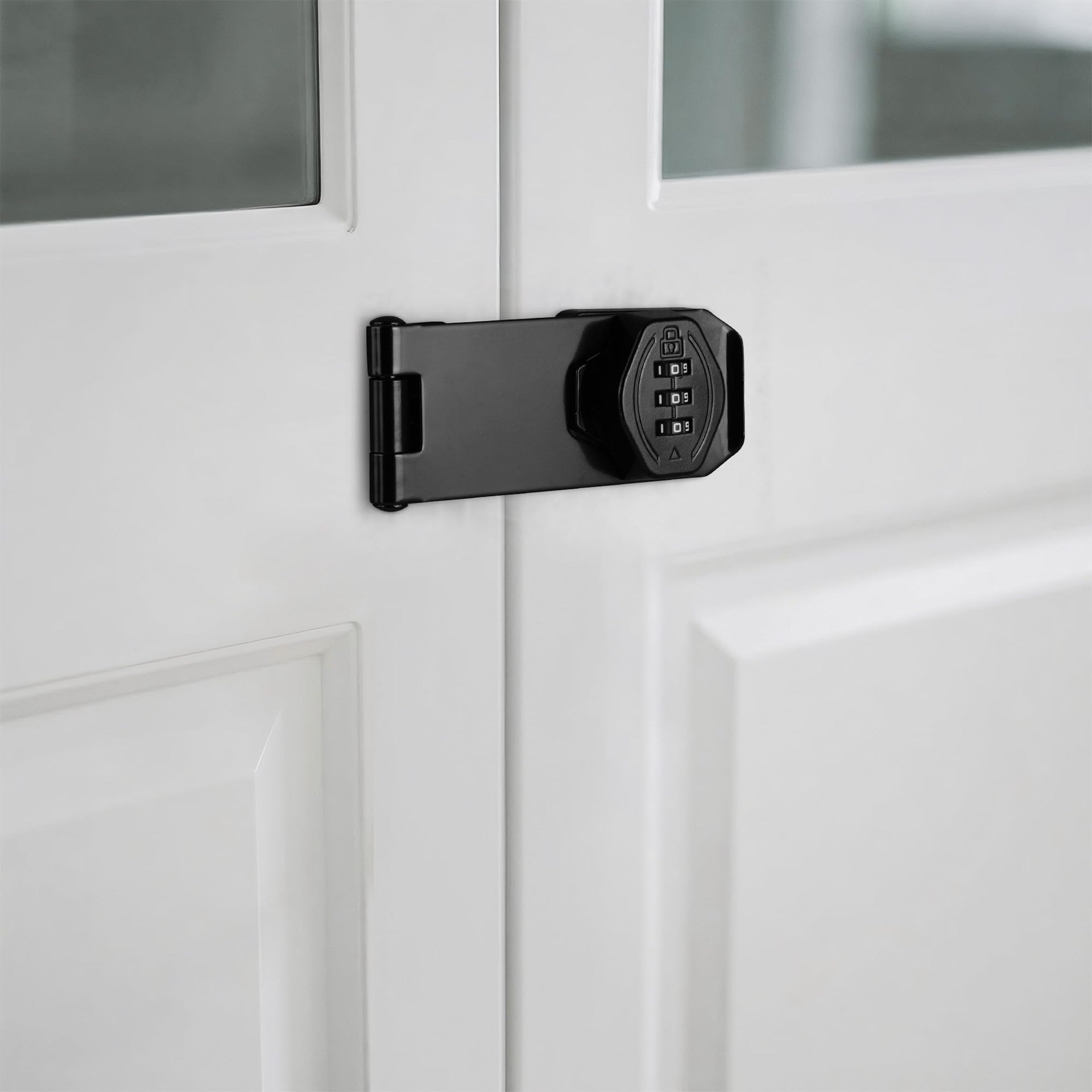 4 inch 180 Degree Hasp Latch with Combination Lock (2 Count)