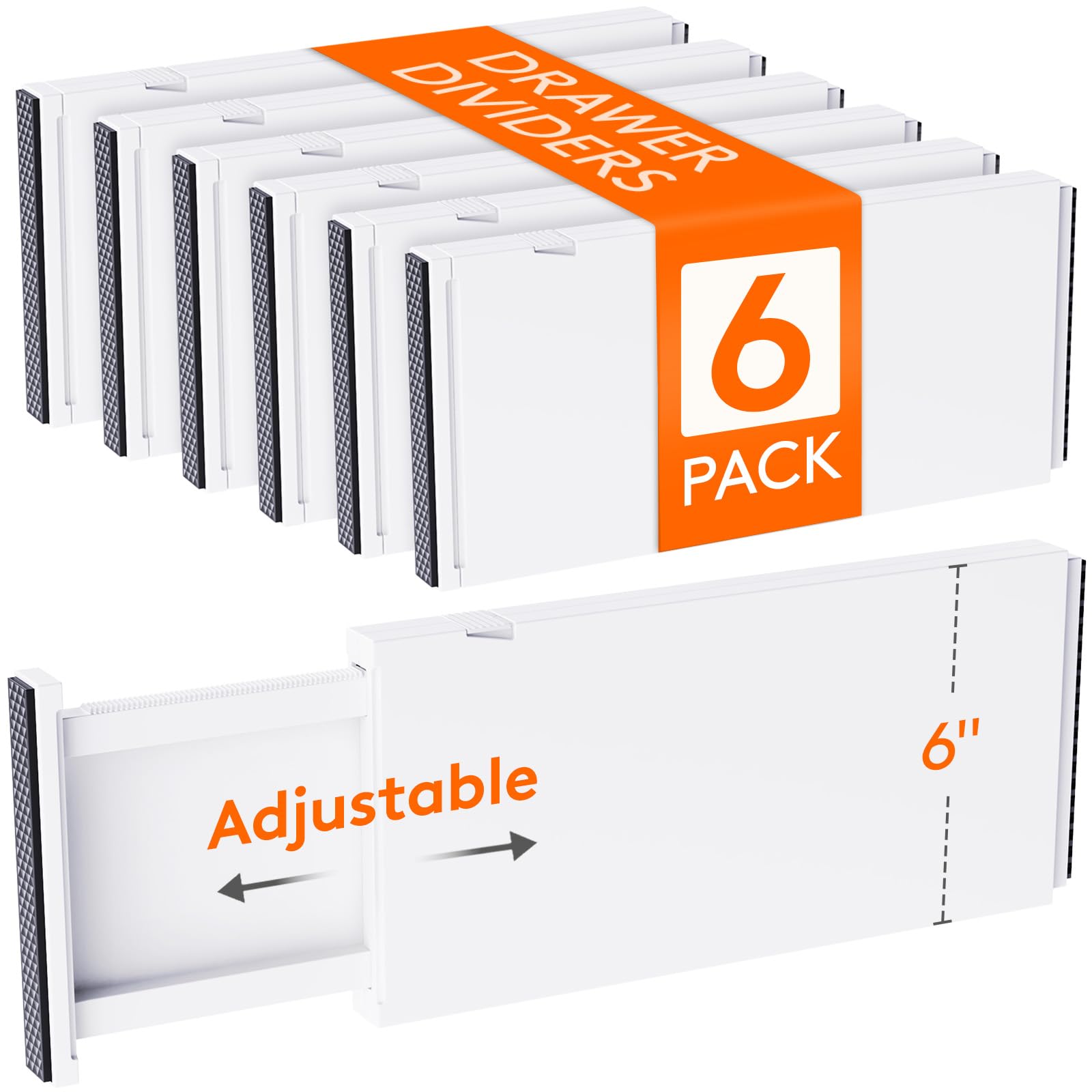 6" Tall Upgrade Drawer Dividers (6 Count)