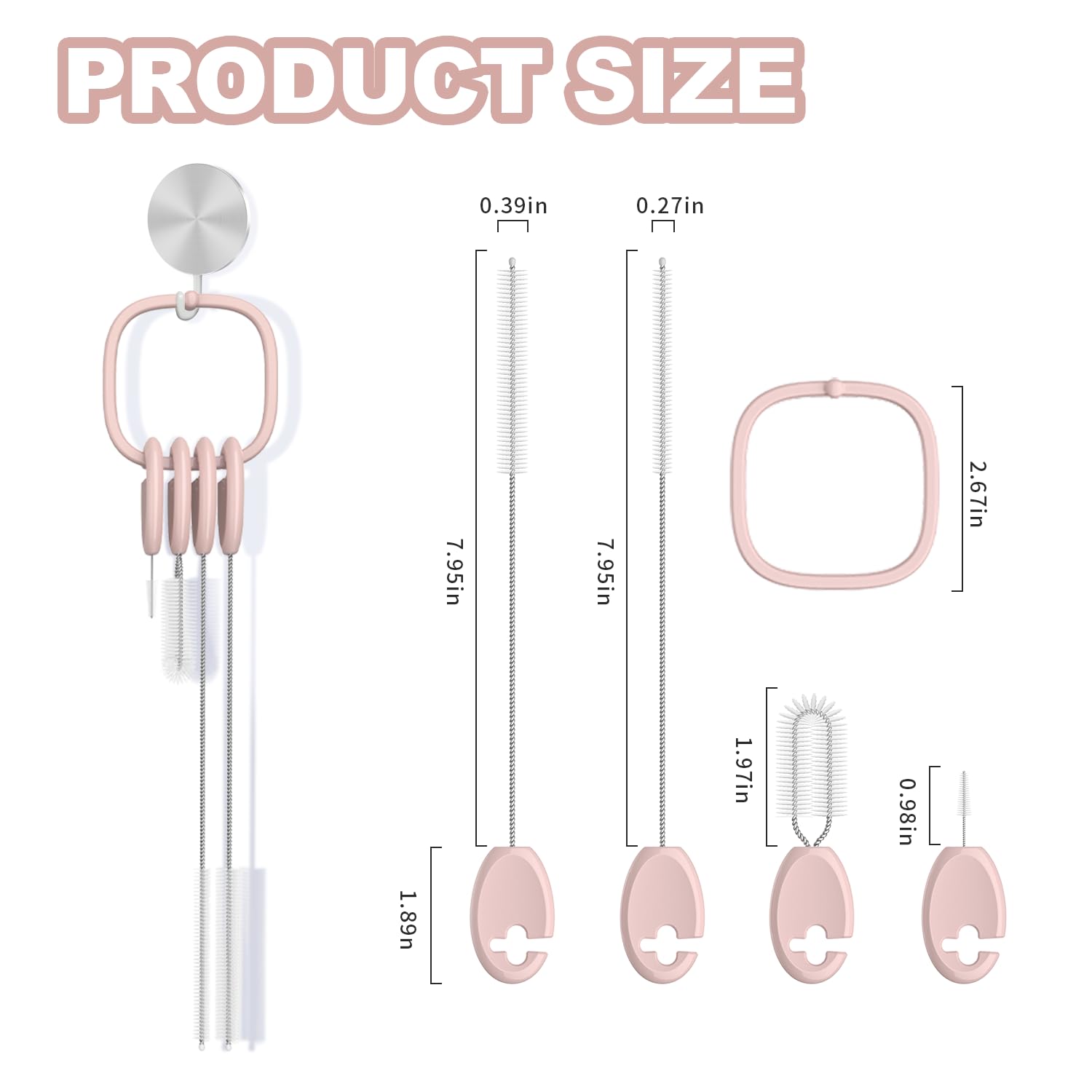 4in1 Straw Cleaner Brush Set (4 Count)