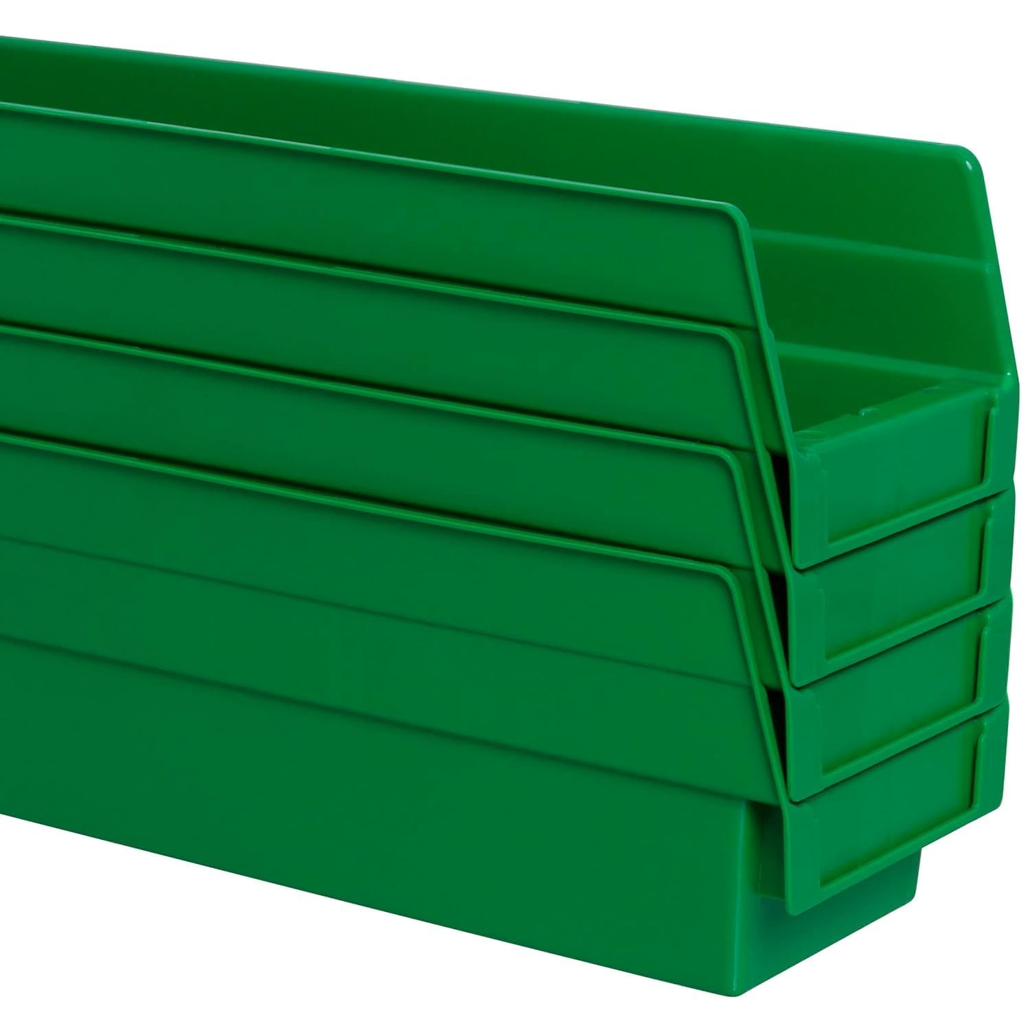 30120 Heavy Duty Plastic Shelf Bins (24 Count)