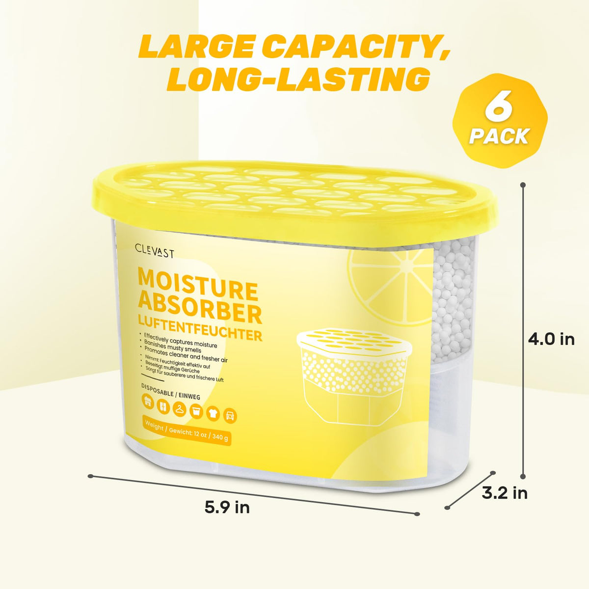 Moisture Absorber Boxes 6 Pack (6 Count)
