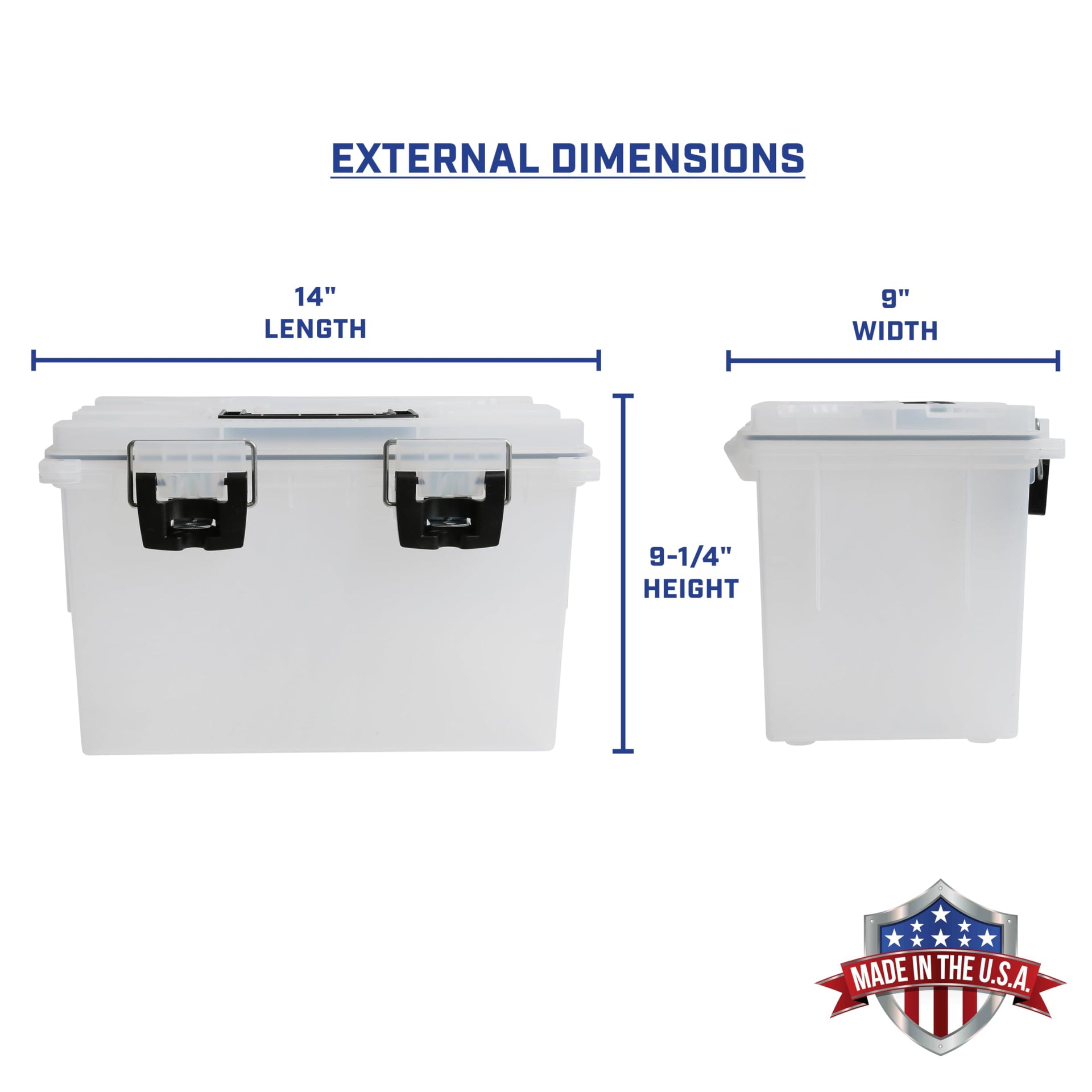 12763 XL Transparent Storage Bins With Lids