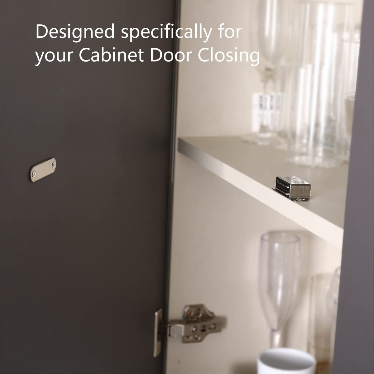 Cabinet Magnets Magnetic Door Catch Stainless Steel Door Magnet for Kitchen Bathroom Cupboard Wardrobe Closet Closures Cabinet Door Drawer Latch 20 lbs (20 Count)