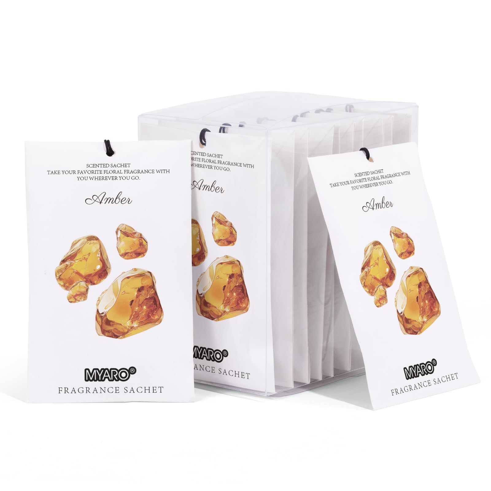 12 Pack Amber Scented Sachets