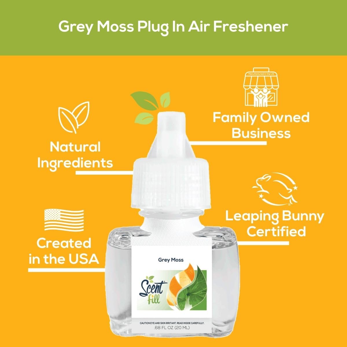 Grey Moss Plug in Air Freshener (2.72 Fl Oz)