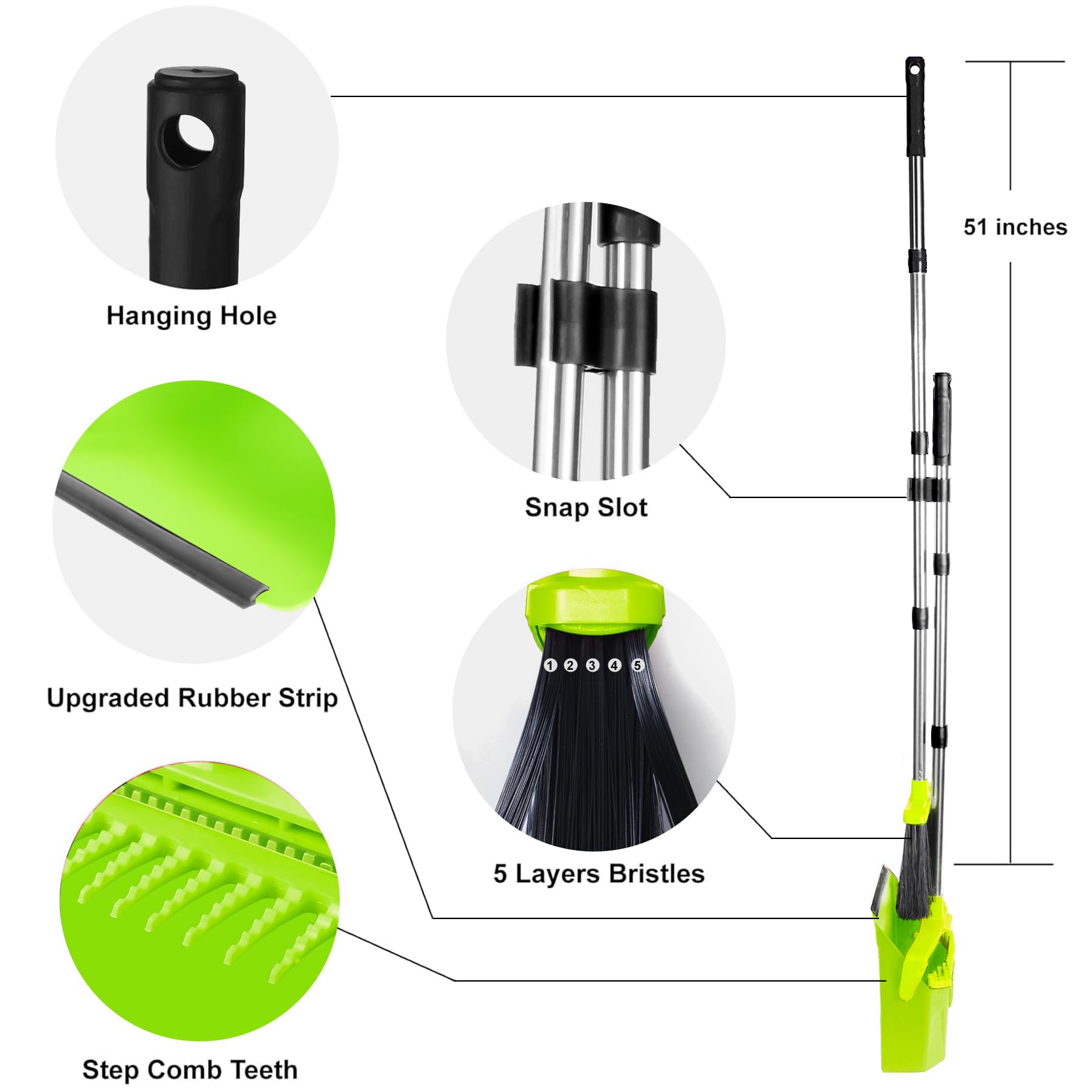 Broom and Dustpan Set for Home
