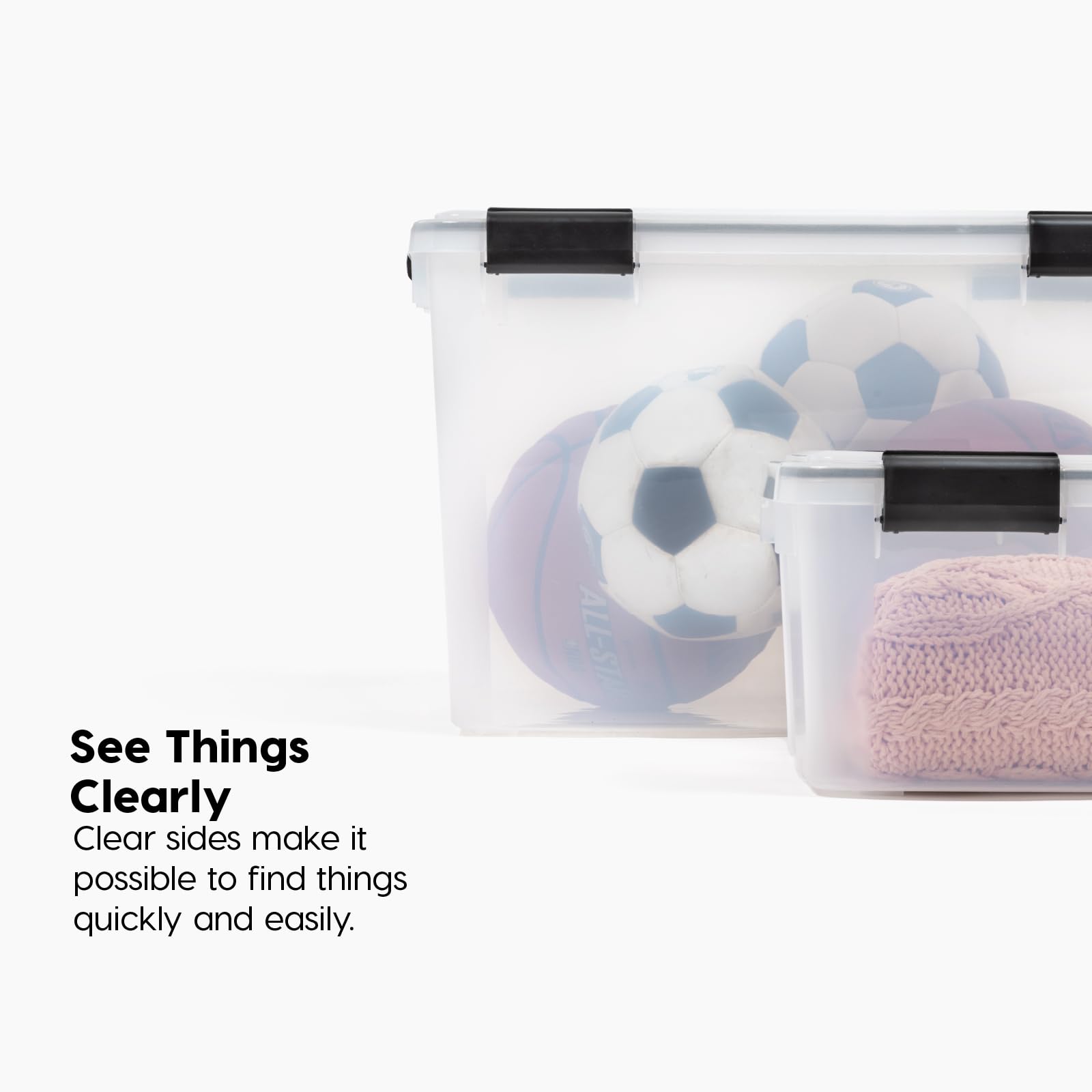WeatherPro Storage Bins with Lids (4 Count)