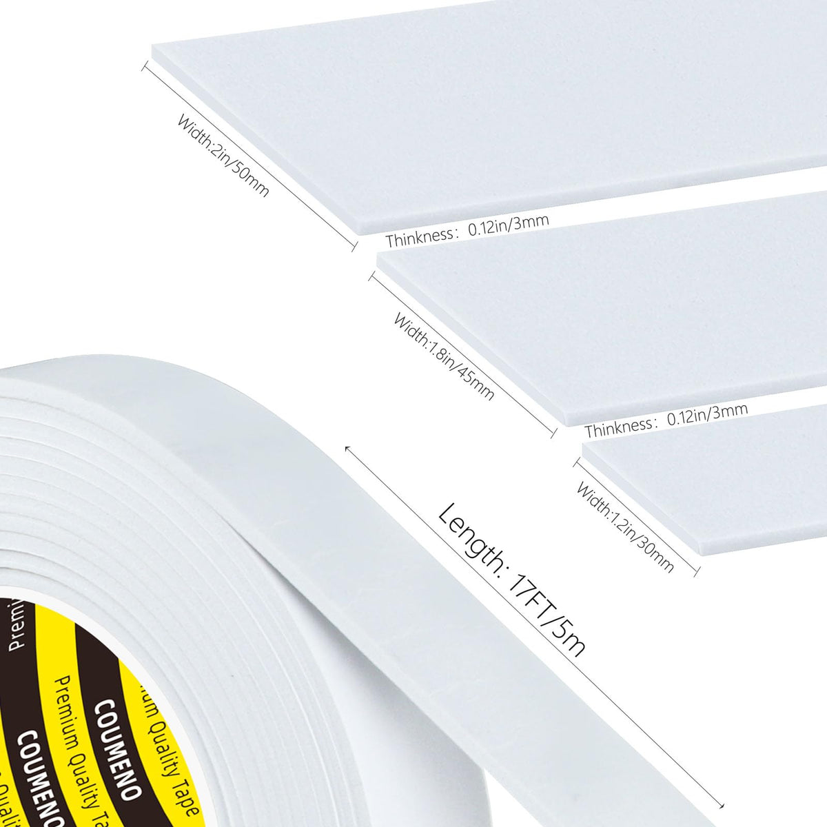 White Foam Tape Weather Stripping Sealing Sponge