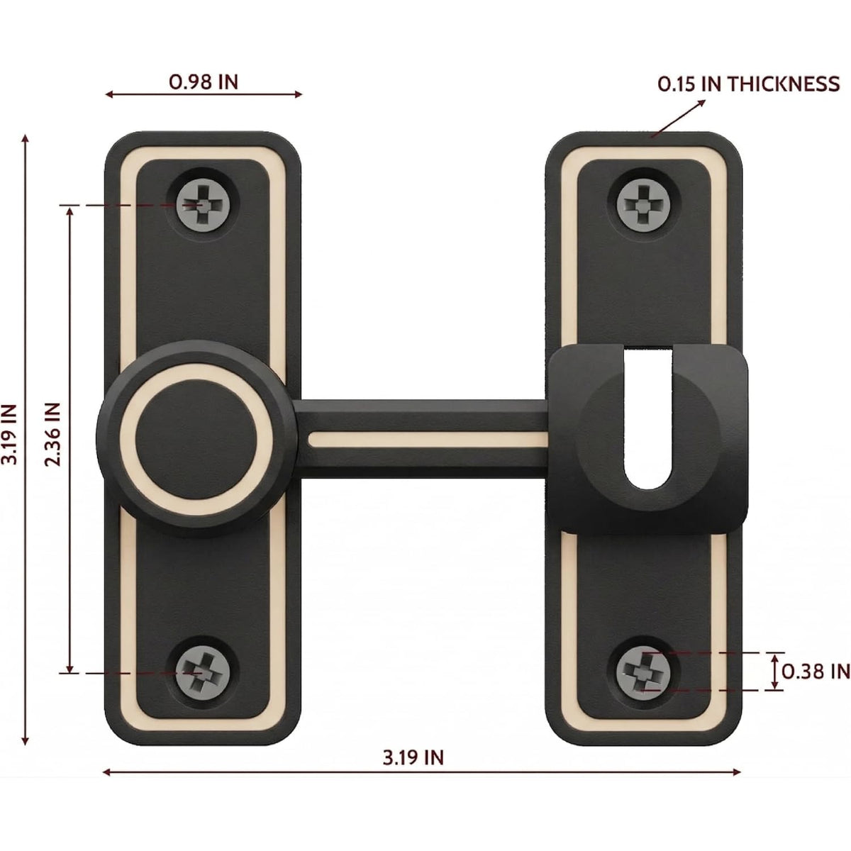 Barn Door Privacy Latch