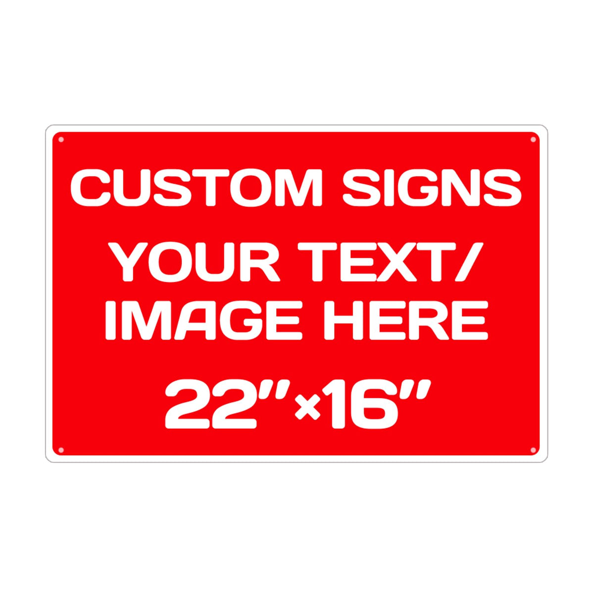 Personalized Aluminum Weatherproof Metal Sign