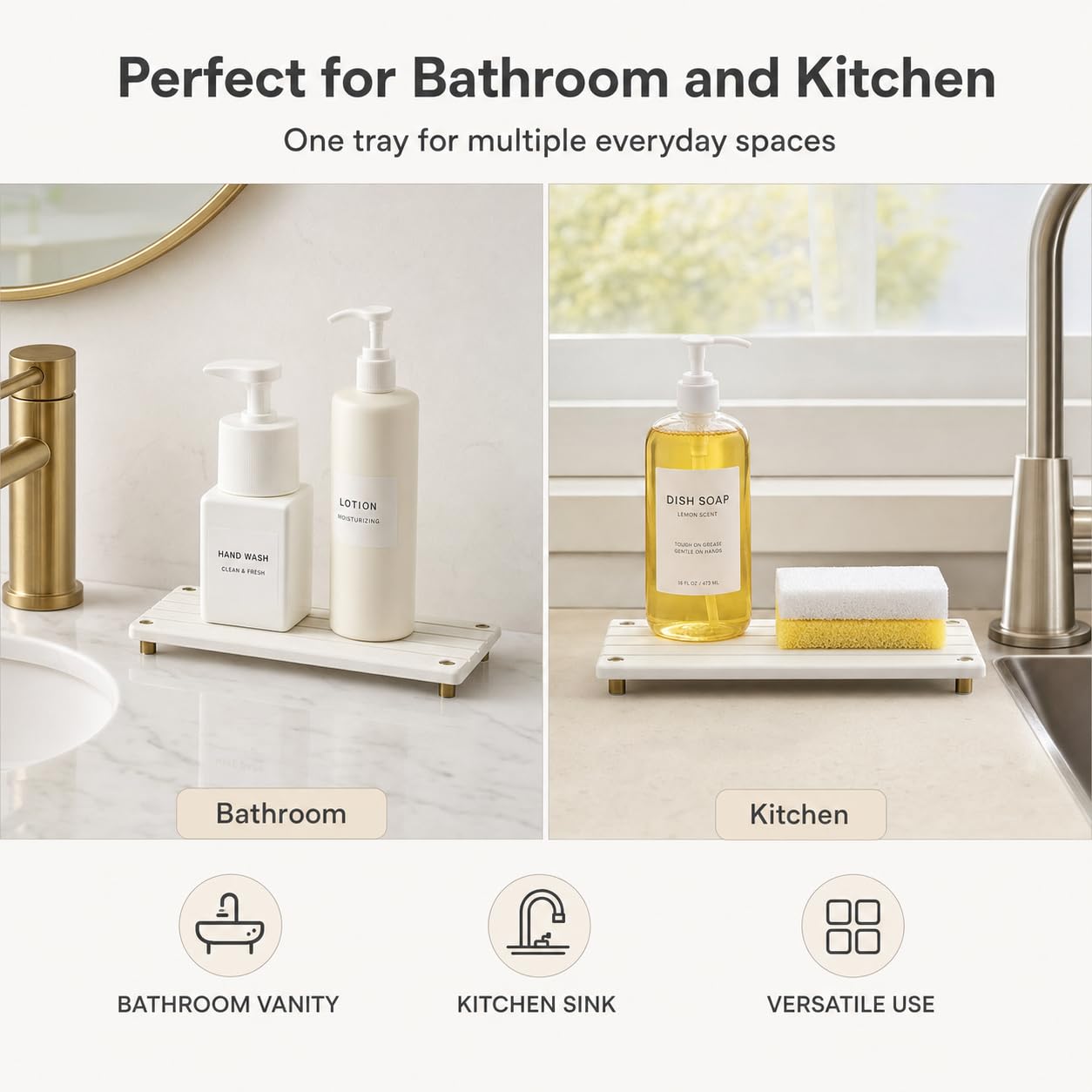 Instant Dry Sink Caddy Kitchen Sink Organizer