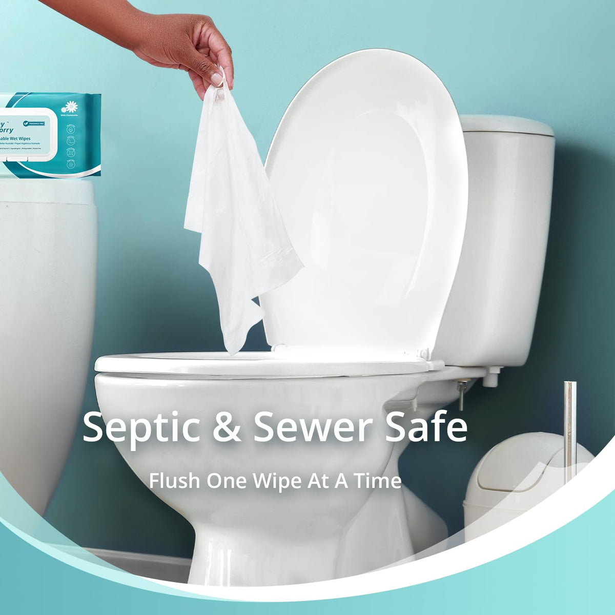 Flushable Wipes for Adults (144 Count)