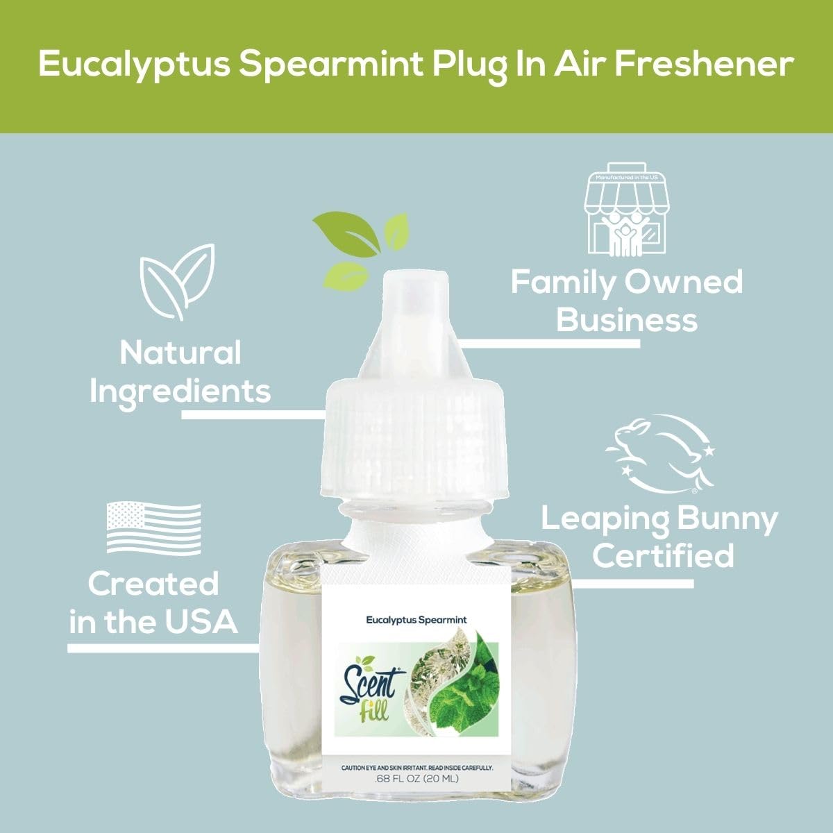 Eucalyptus Spearmint Plug in Air Freshener (2.72 Fl Oz)