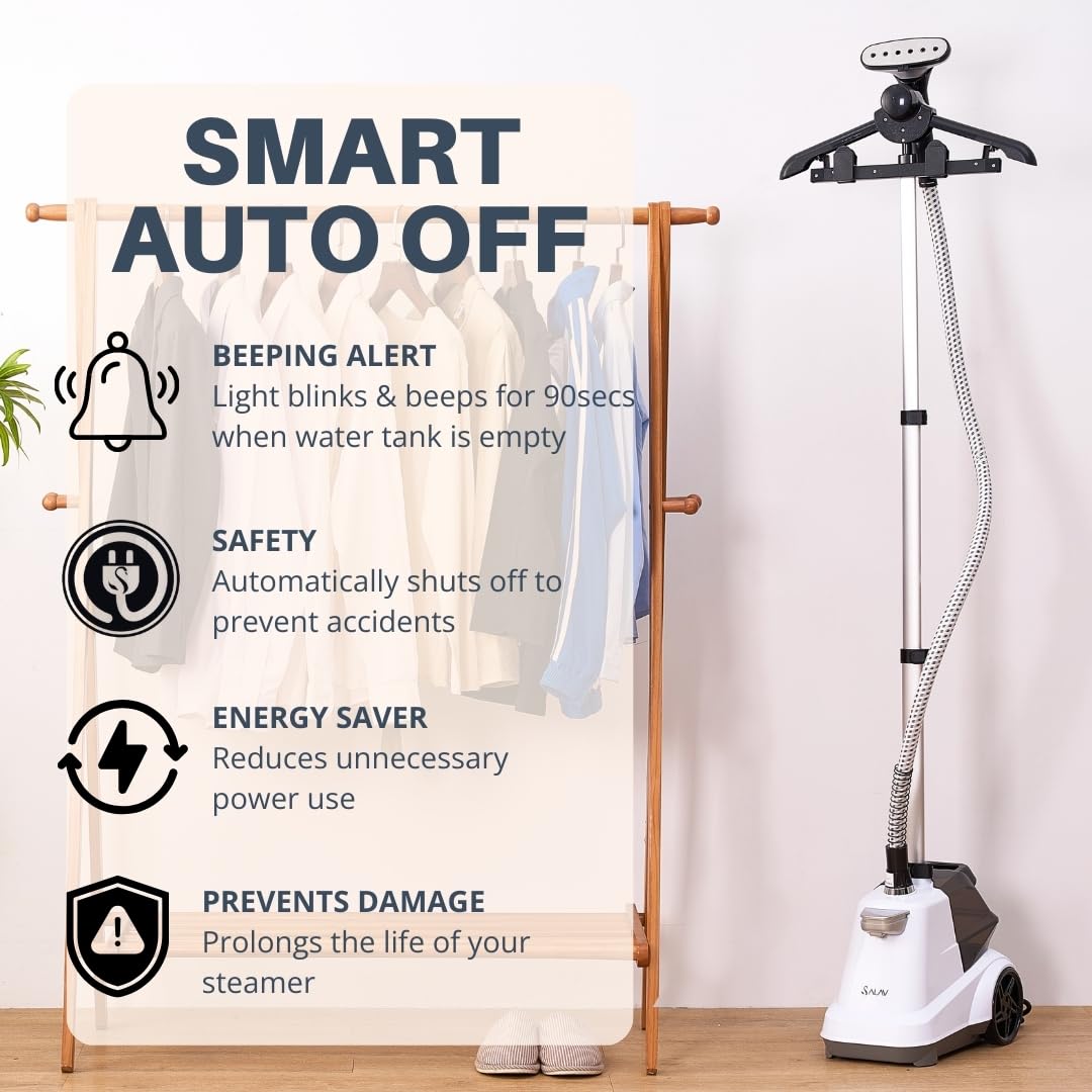 Commercial Grade Standing Garment Steamer for Clothes with Auto