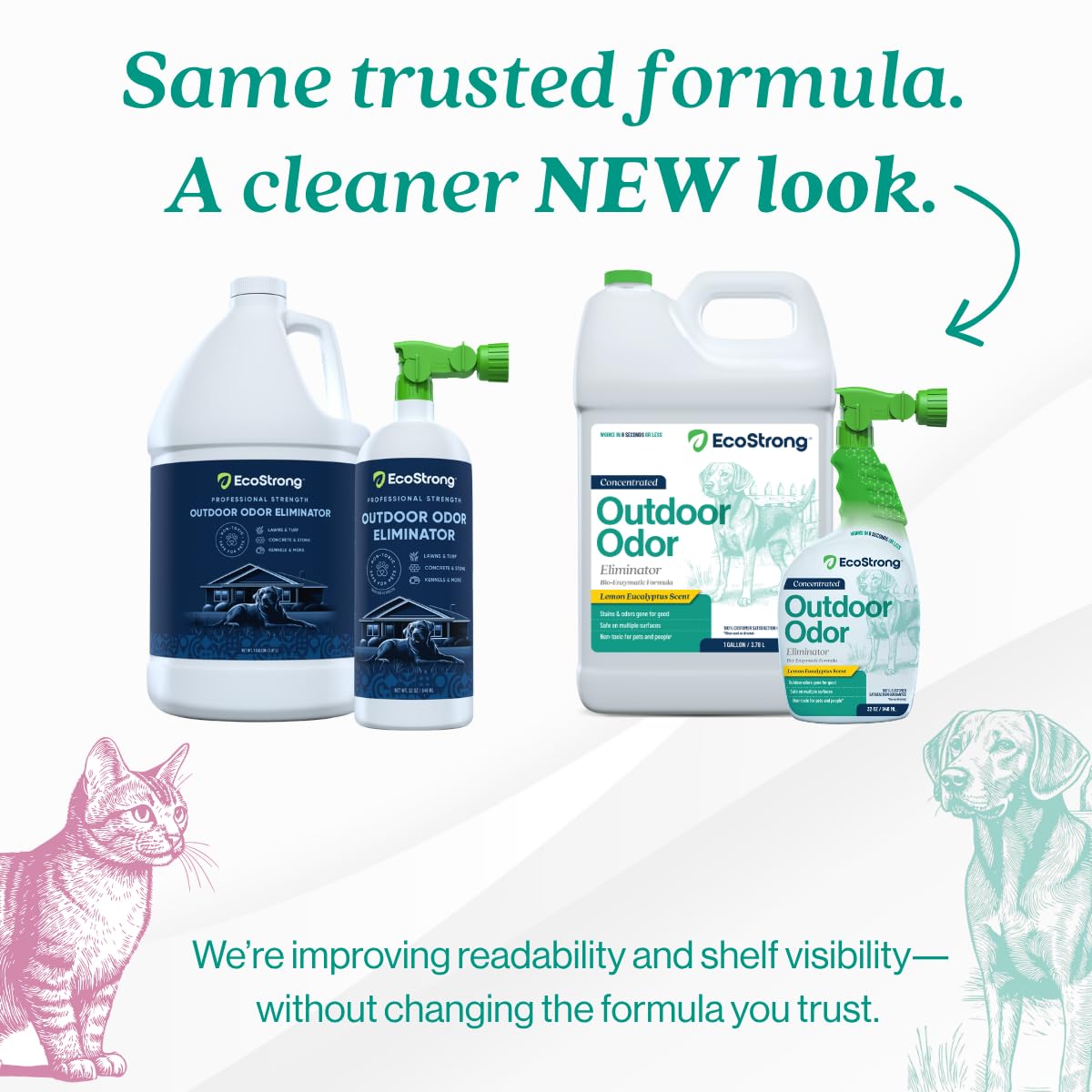 Outdoor Odor Eliminator Outside Dog Urine Enzyme Cleaner Powerful Pet