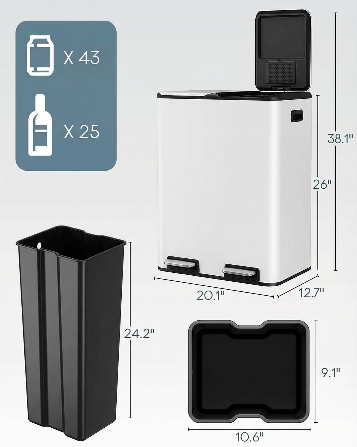 16 Gal 2 x 30 L (2 Count)