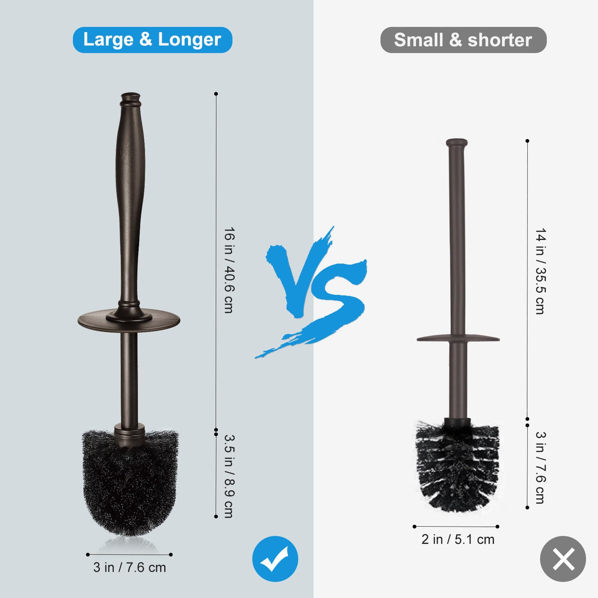 Toilet Bowl Brush Holder Set (2 Count)