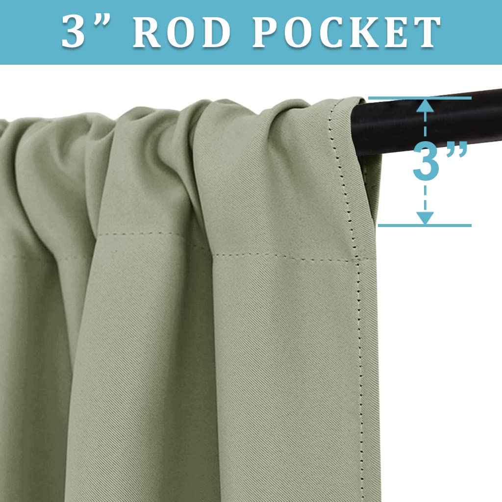 Short Blackout Curtains for Bedroom (2 Count)