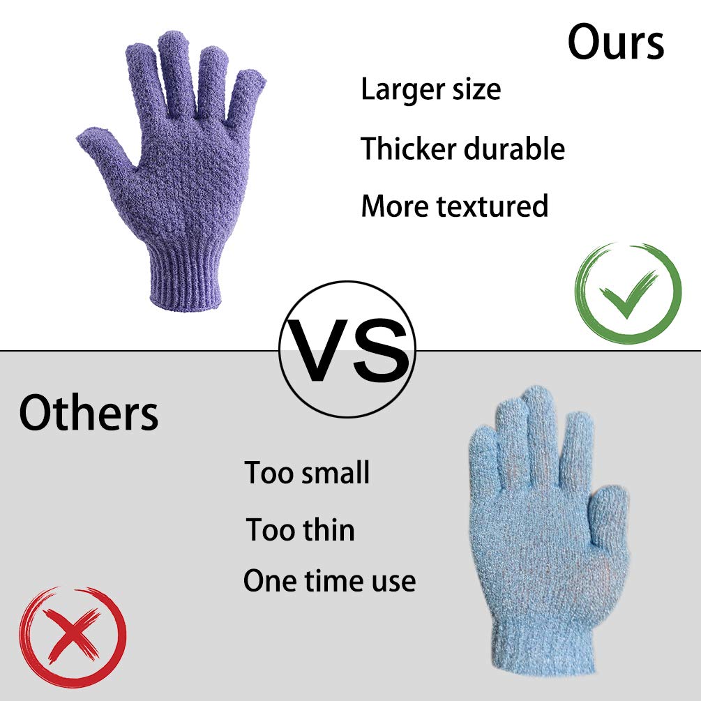Bath Exfoliating Gloves Scrub (4 Count)