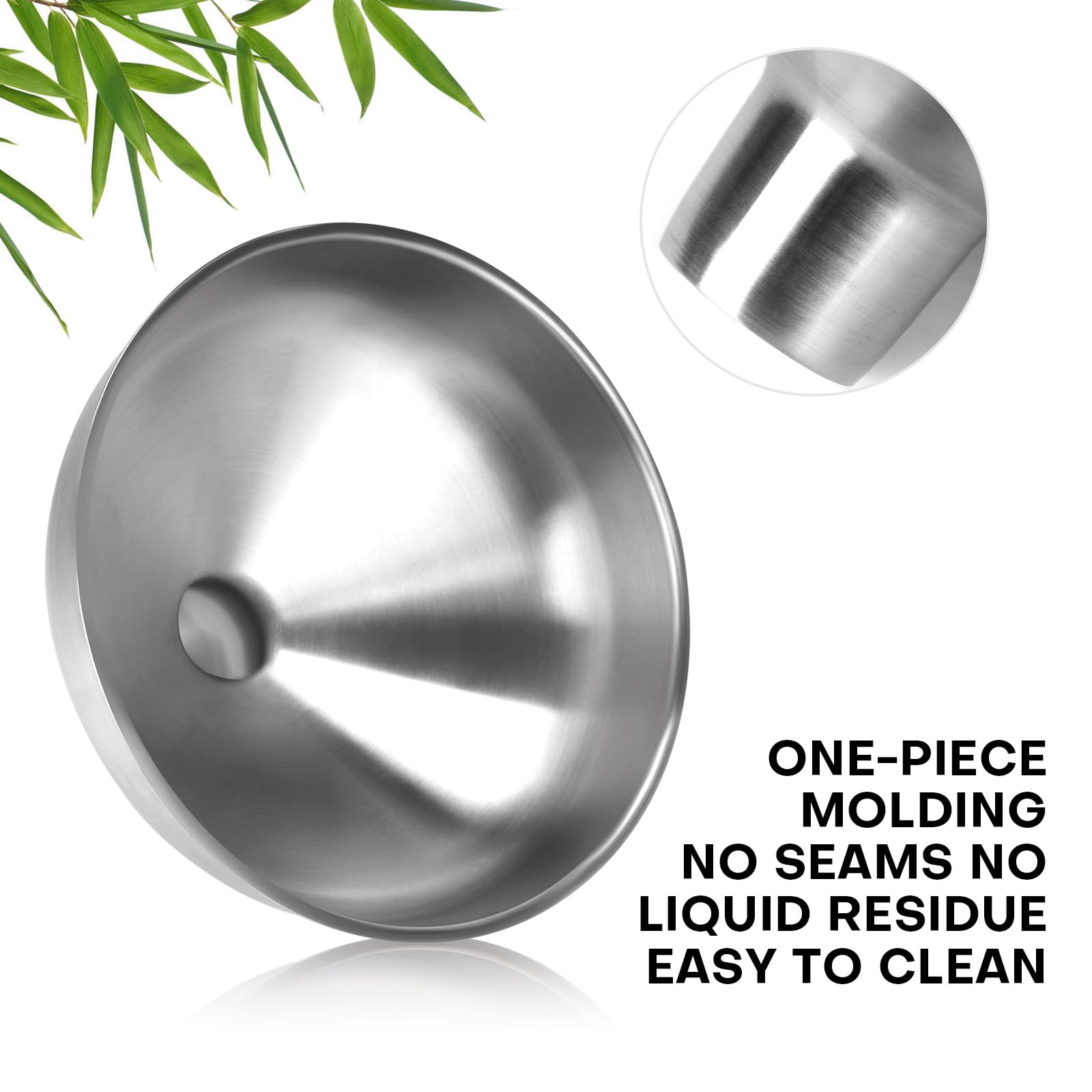 2 Pack Stainless Steel Kitchen Funnel Set (2 Count)