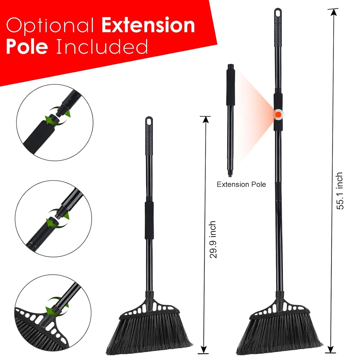 Outdoor Broom for Floor Cleaning